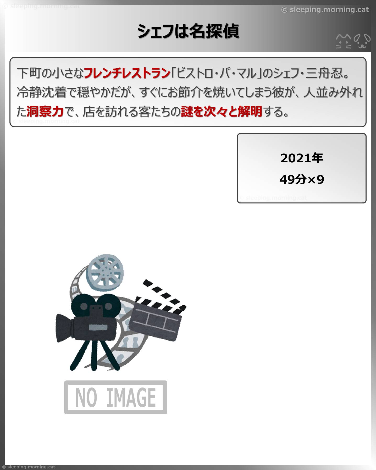 シェフは名探偵