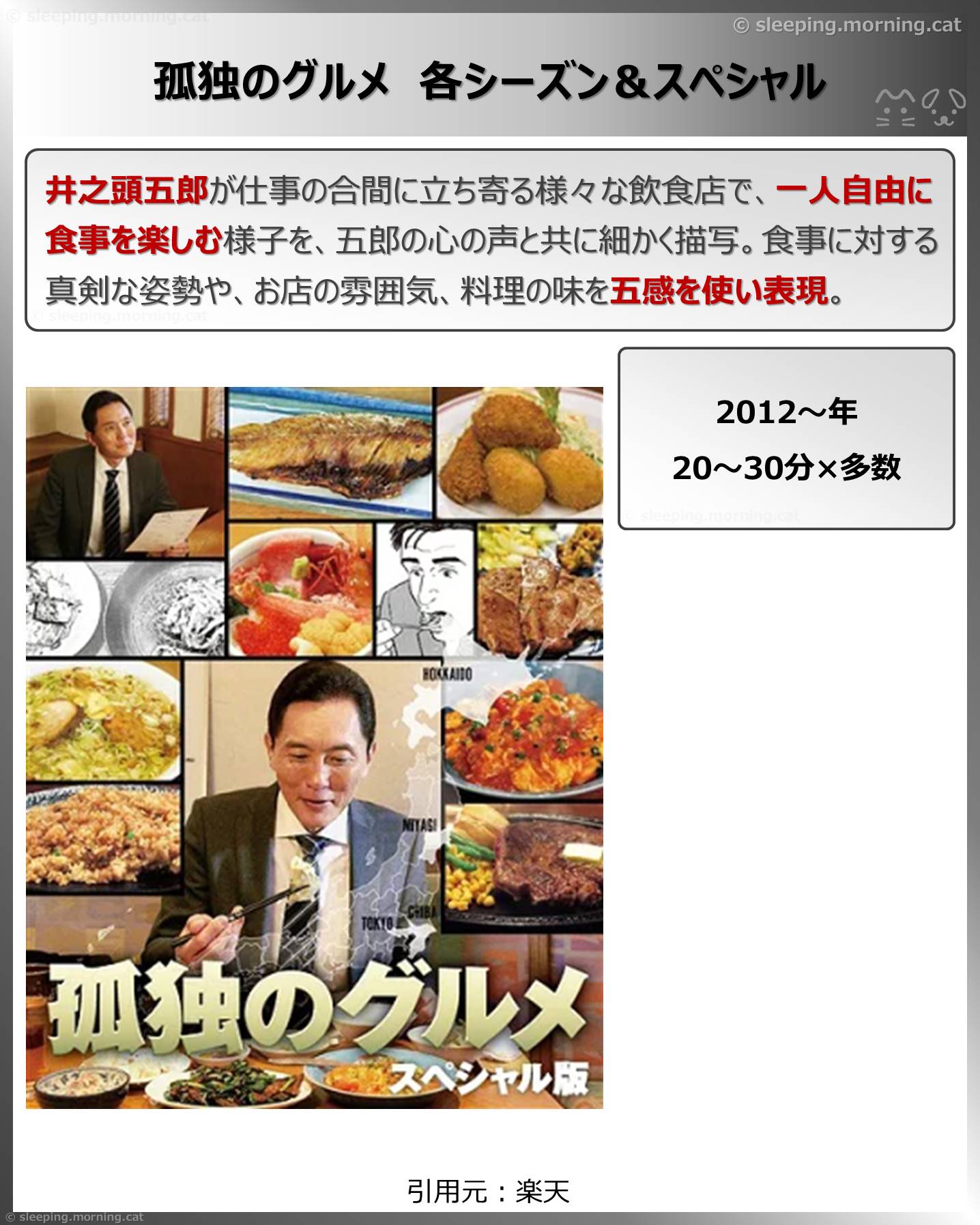 孤独のグルメ各シーズン＆スペシャル