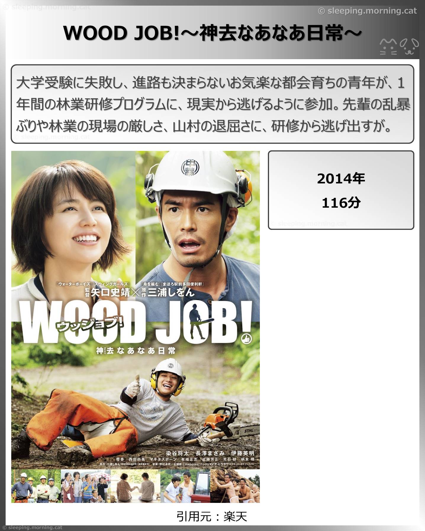タイトル：WOOD JOB!～神去なあなあ日常～