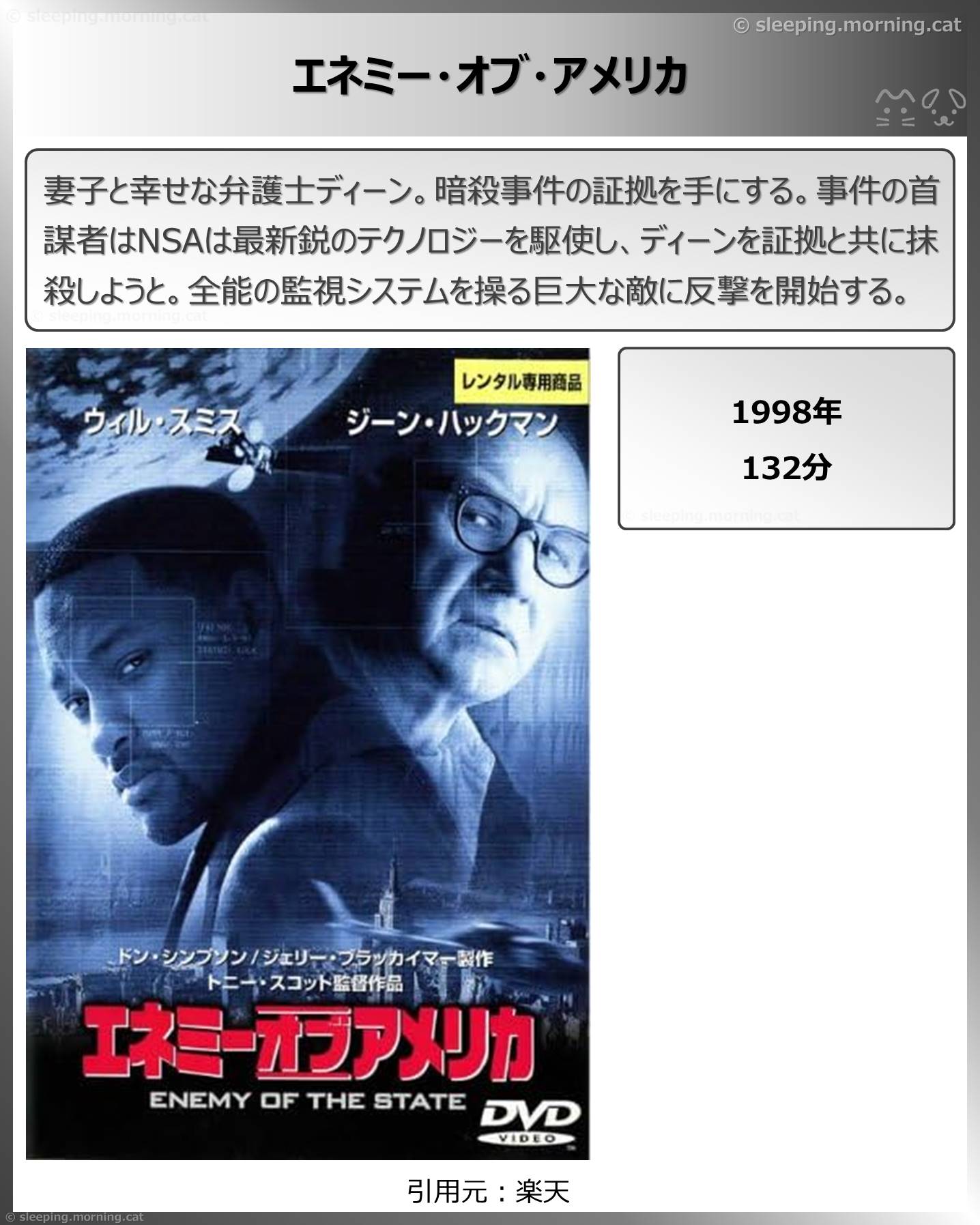 タイトル：エネミー・オブ・アメリカ