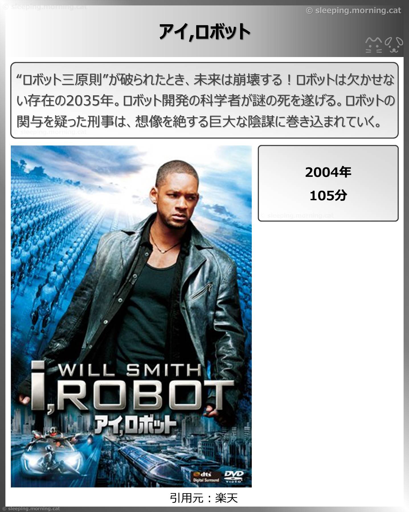 タイトル：アイ,ロボット