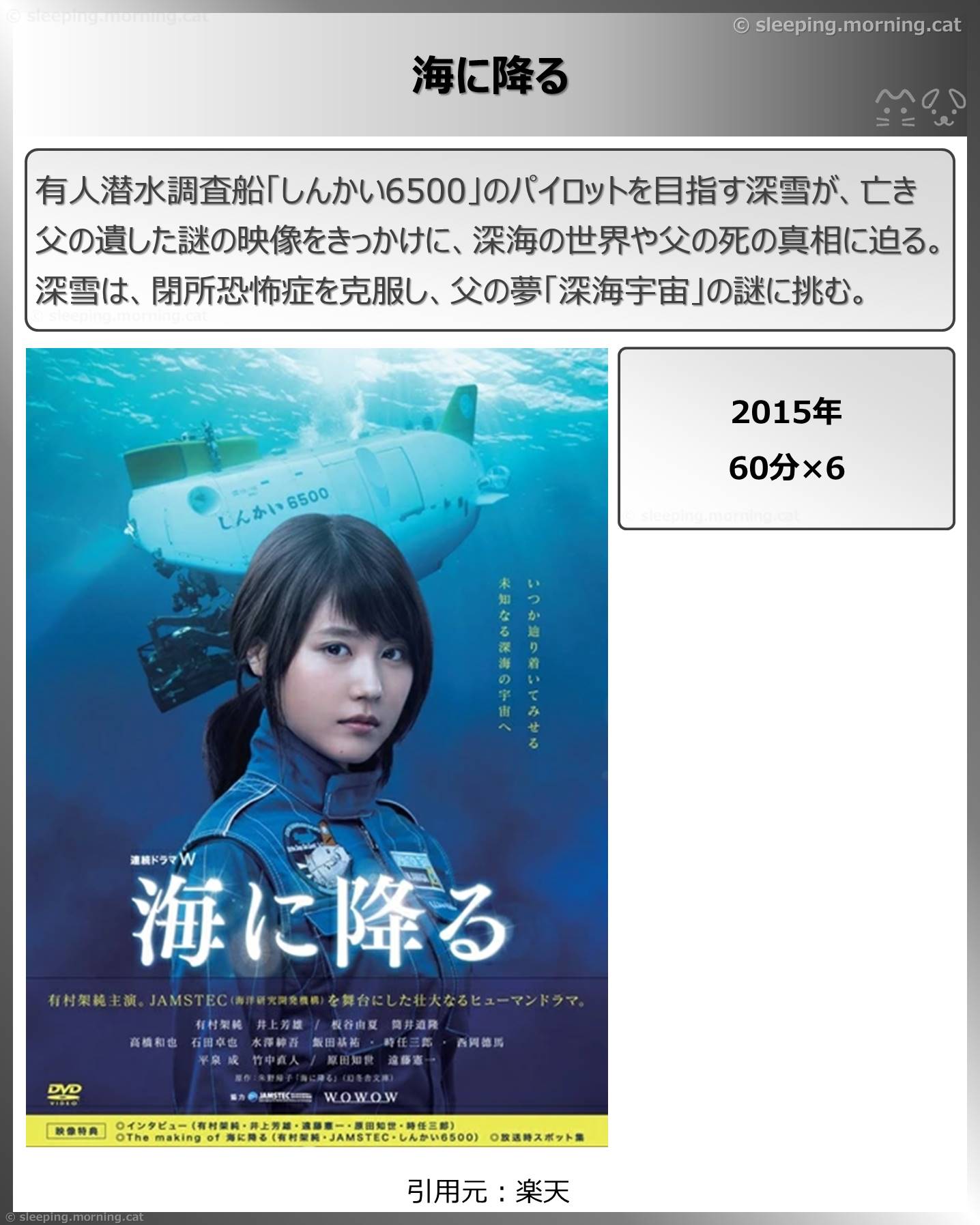 タイトル：海に降る