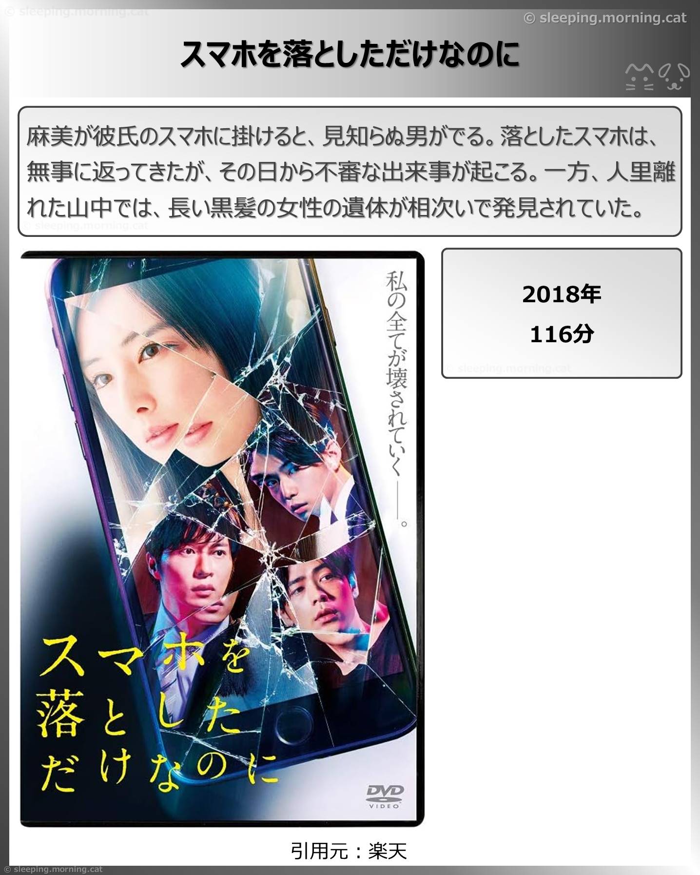 タイトル：スマホを落としただけなのに