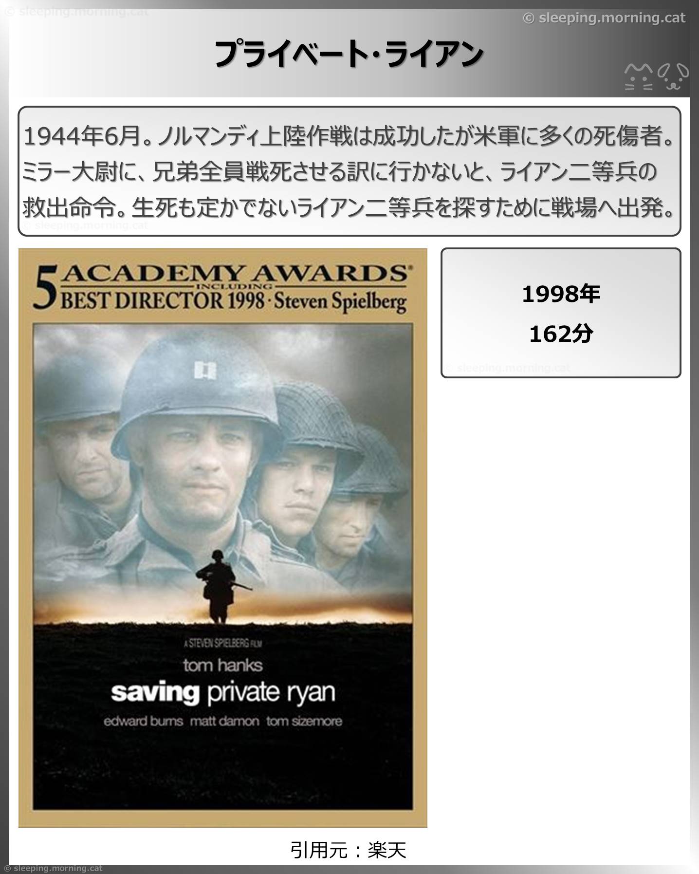 タイトル：プライベート・ライアン