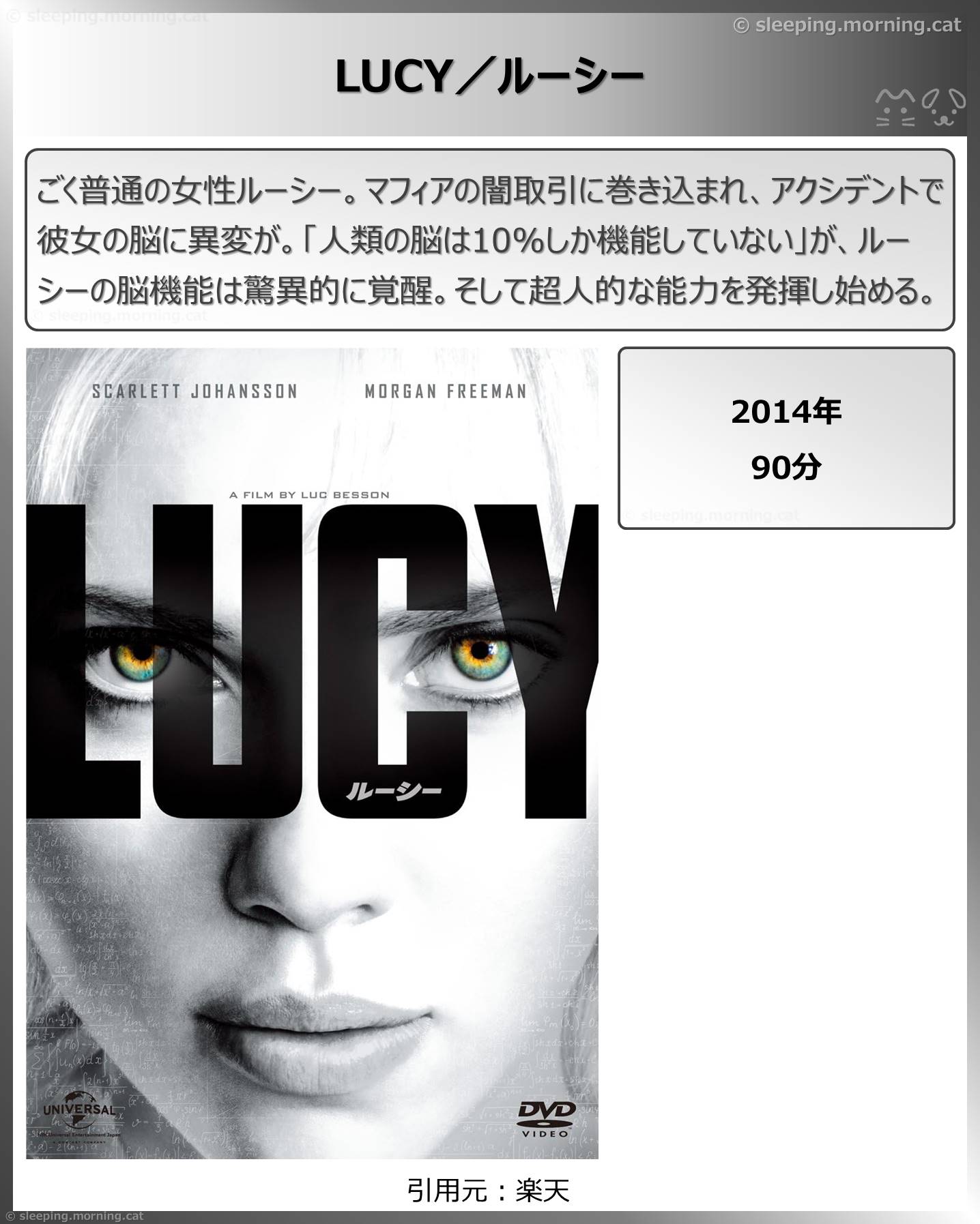 タイトル：LUCY／ルーシー