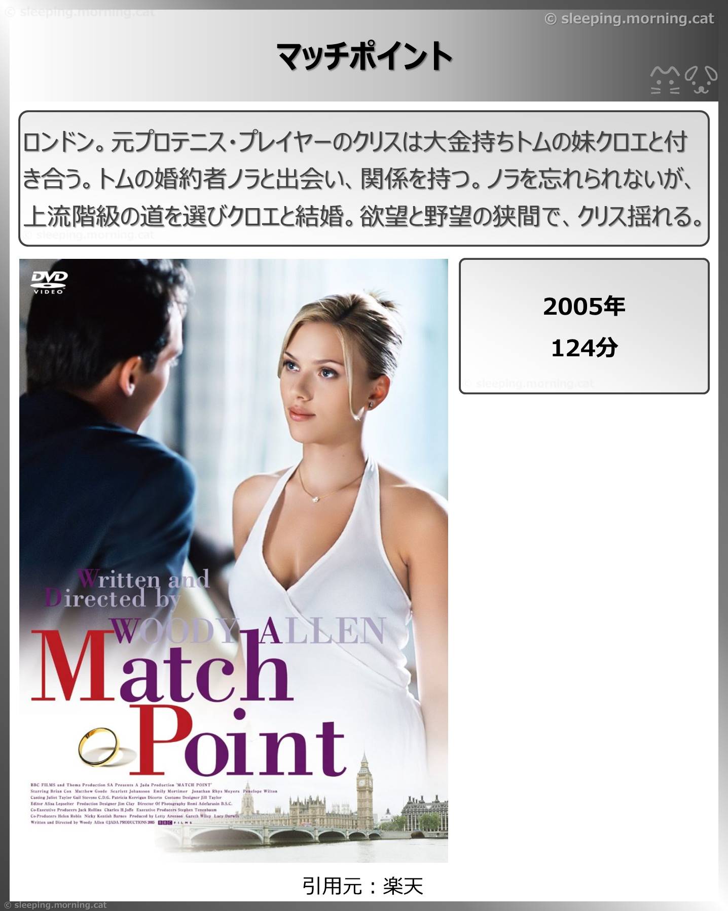 タイトル：マッチポイント