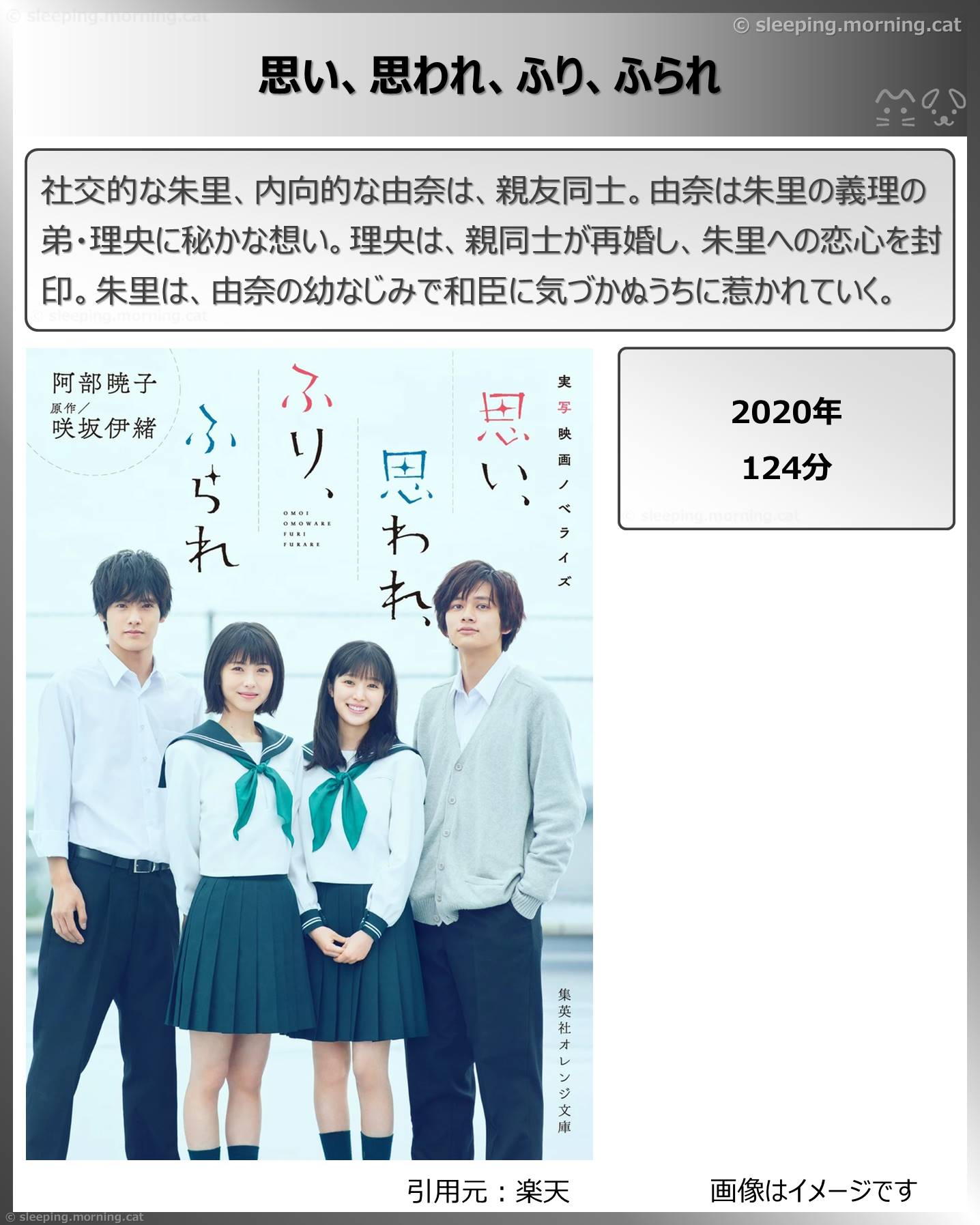タイトル：思い、思われ、ふり、ふられ