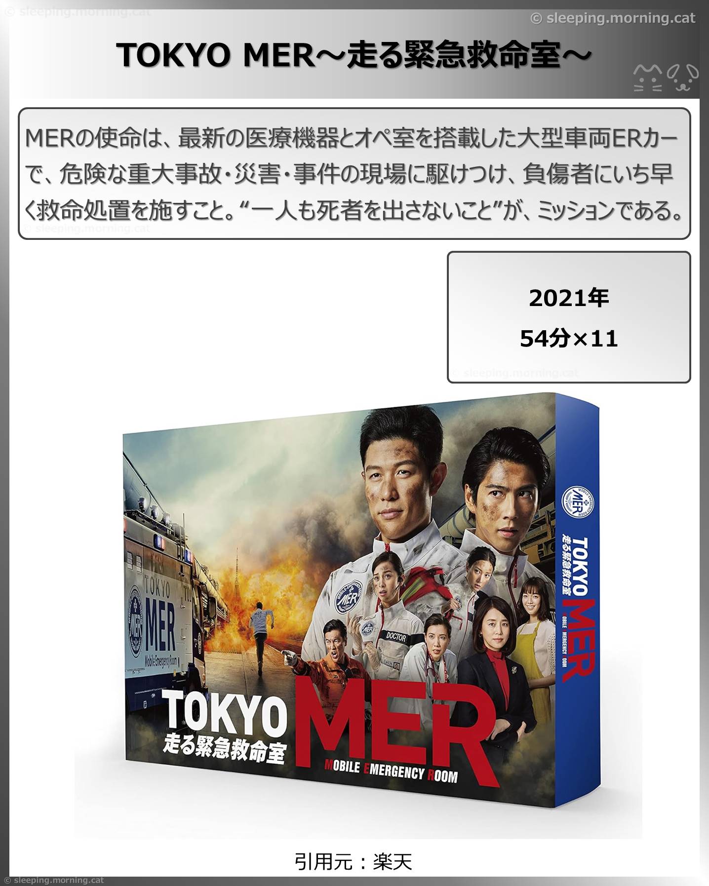 タイトル：TOKYO MER～走る緊急救命室～