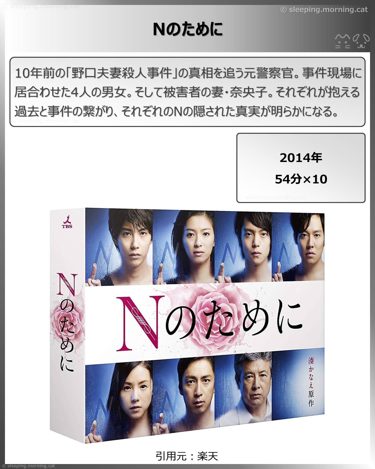 タイトル：Nのために