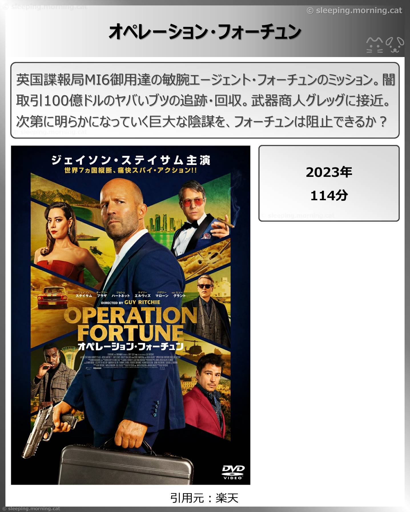 タイトル：オペレーション・フォーチュン