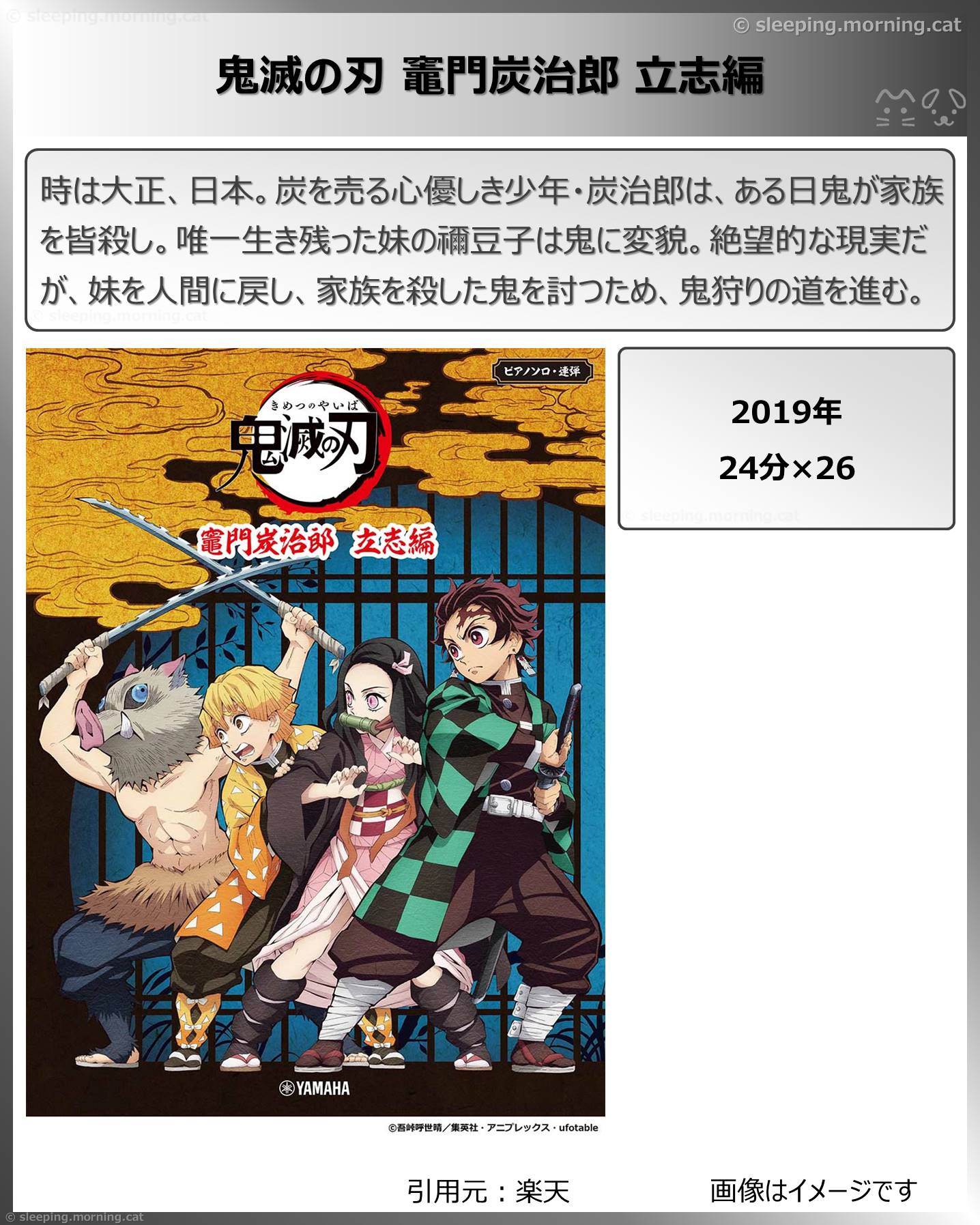 タイトル：⿁滅の刃 竈門炭治郎 立志編