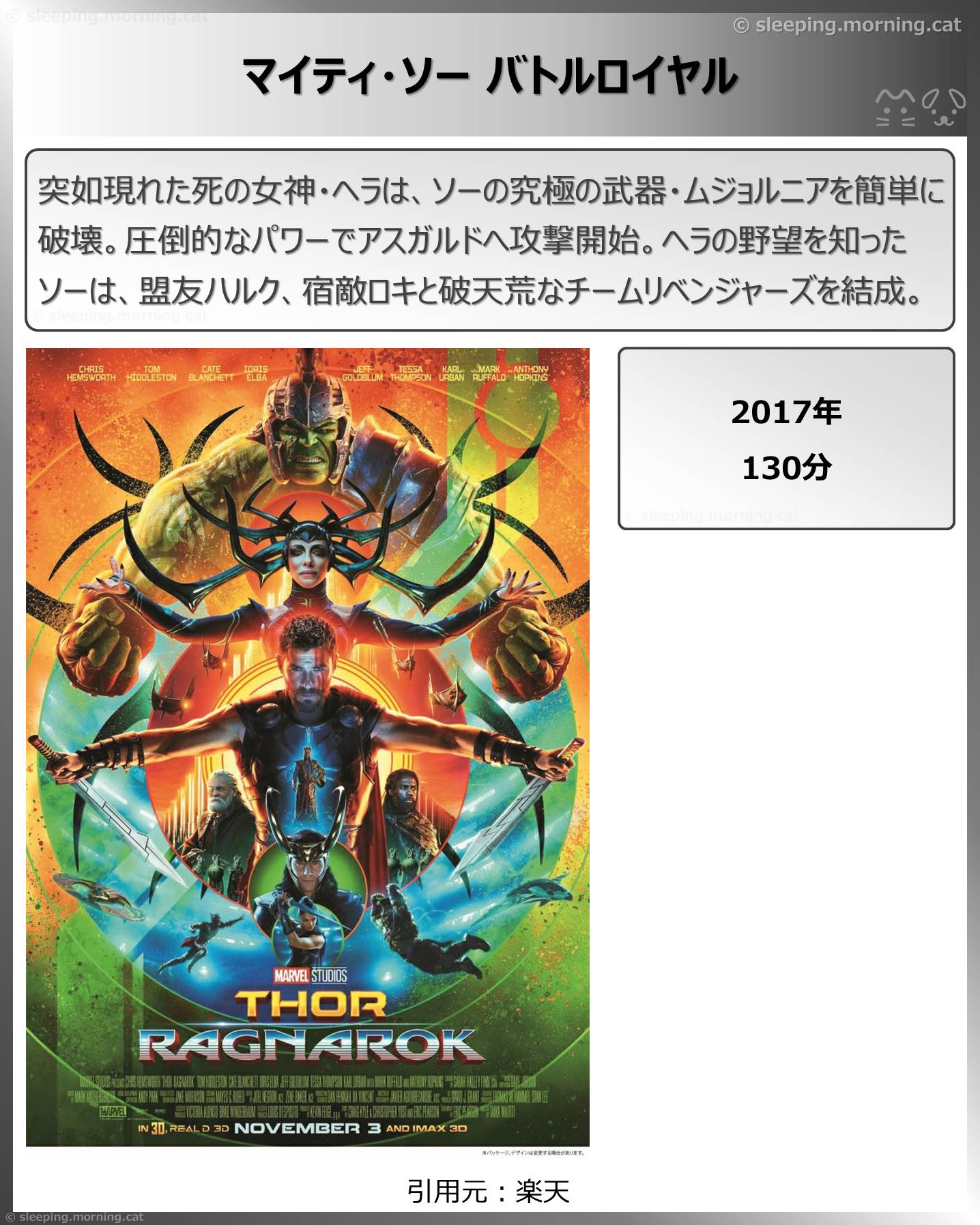 タイトル：マイティ・ソーバトルロイヤル