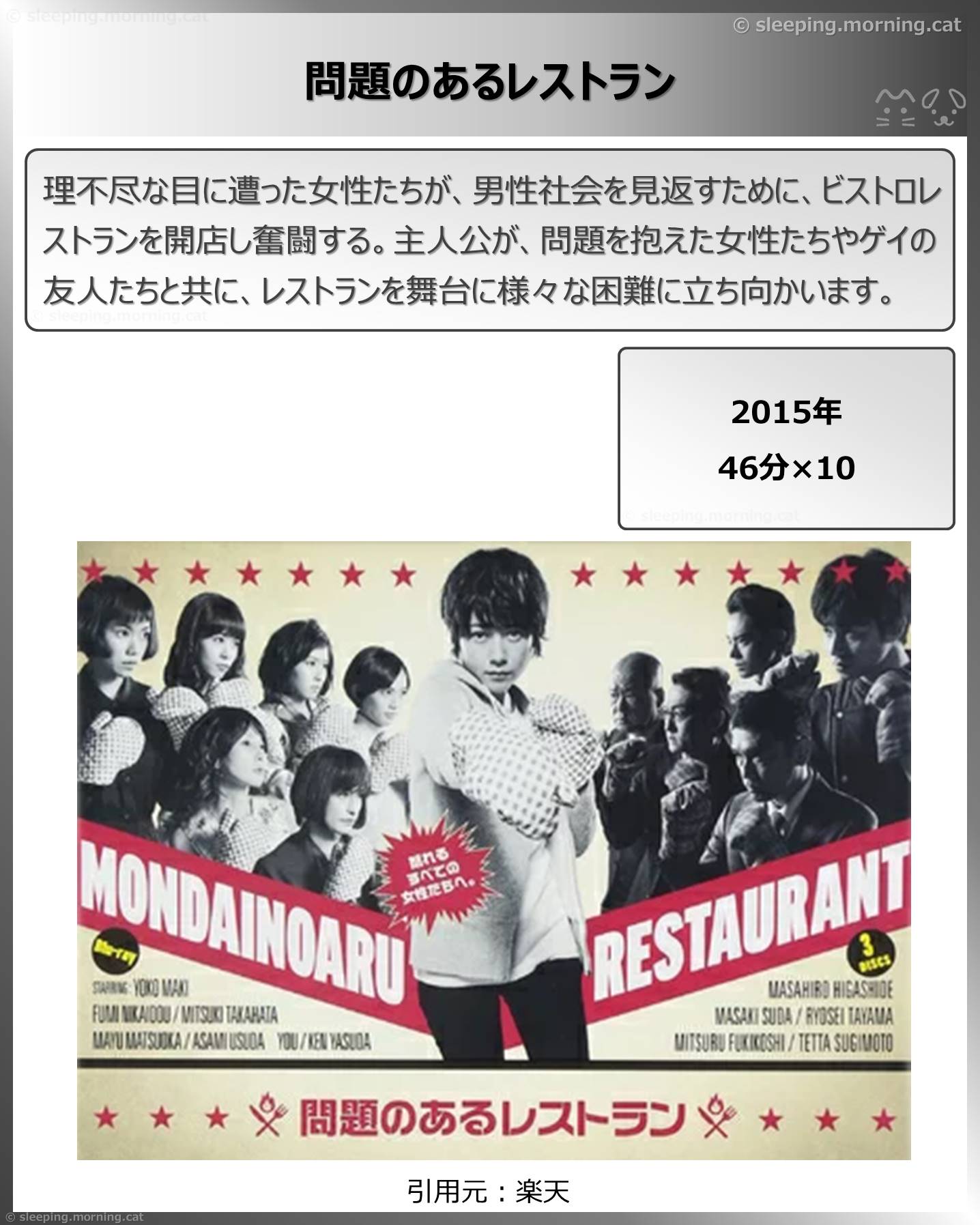 タイトル：問題のあるレストラン