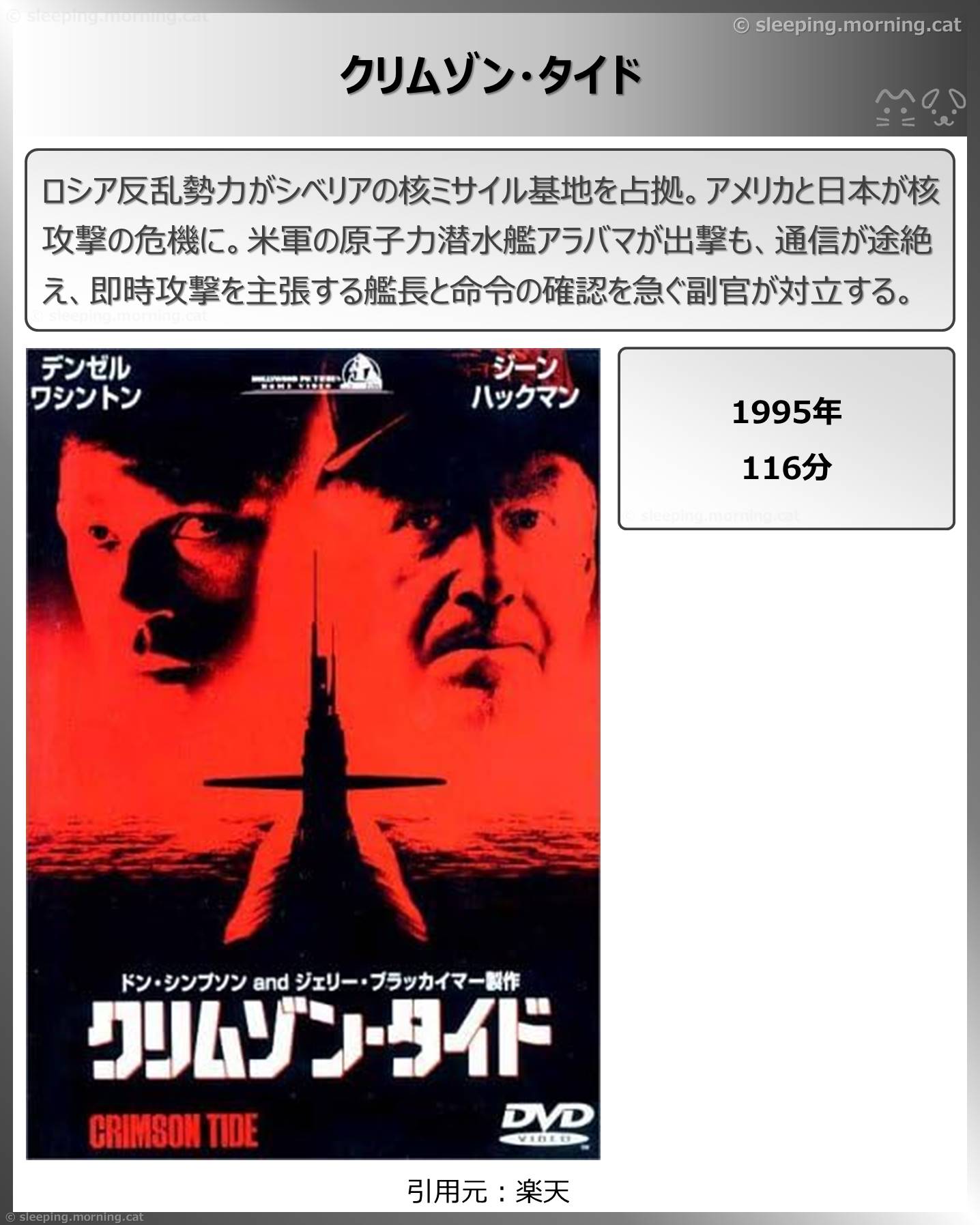 タイトル：クリムゾン・タイド