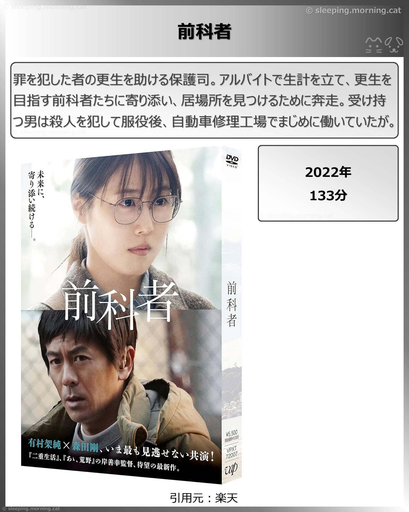 タイトル：前科者