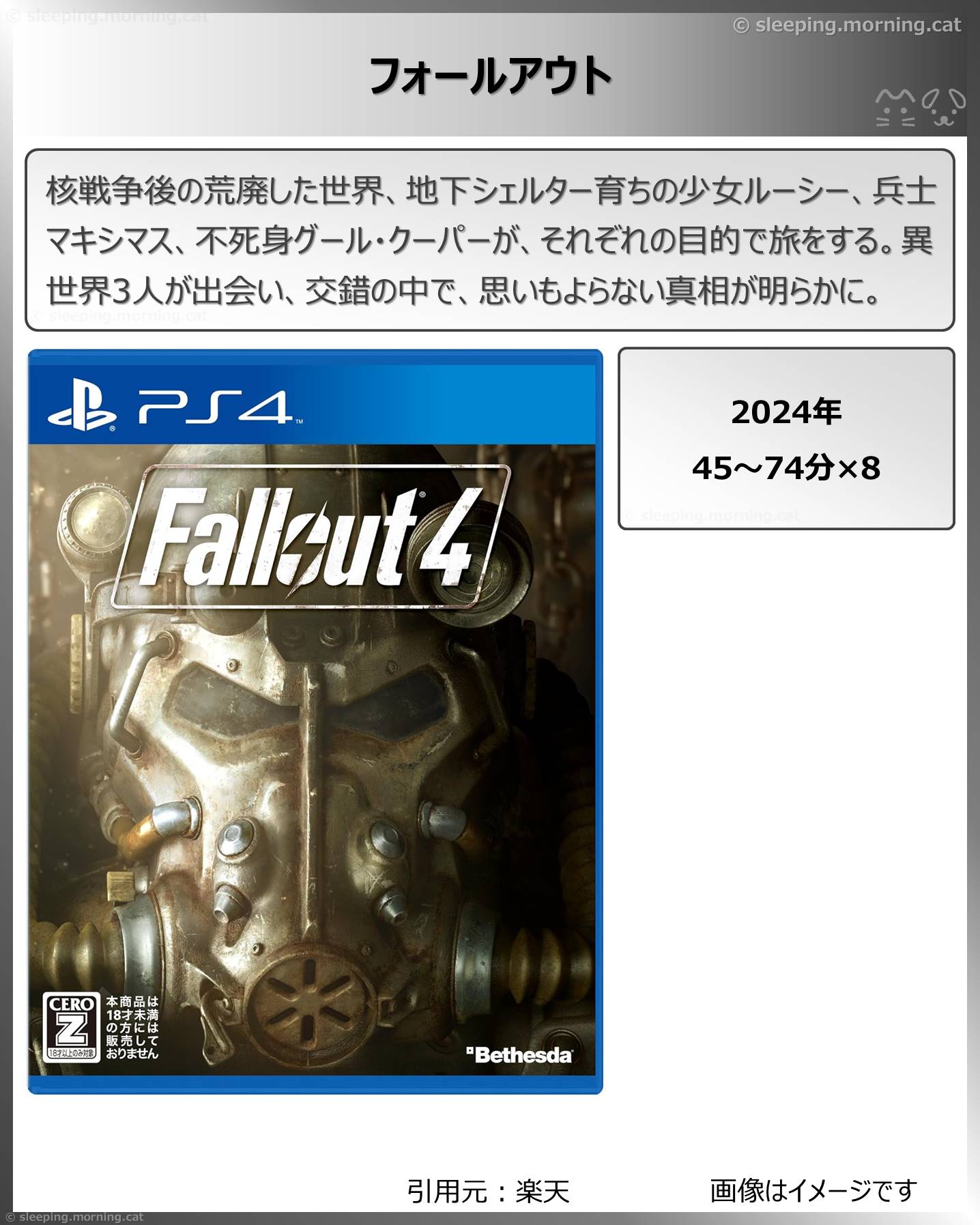 タイトル：フォールアウト