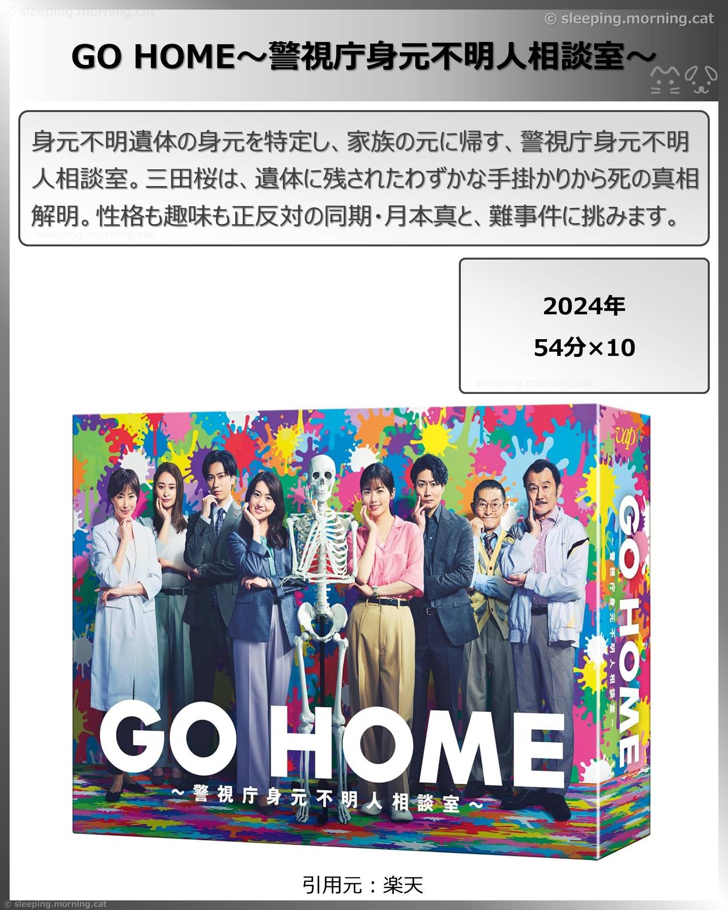タイトル：GO HOME～警視庁身元不明人相談室～