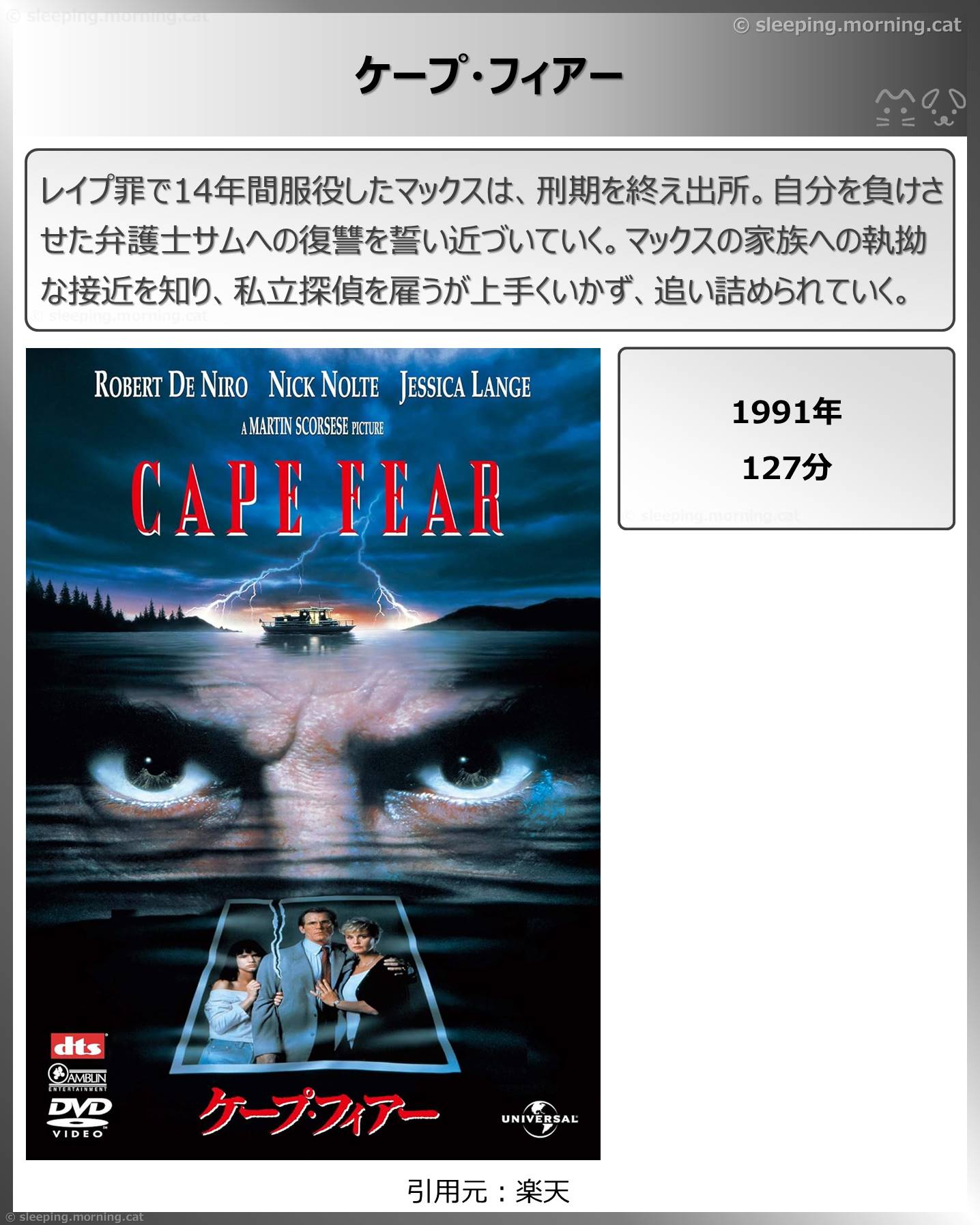 タイトル：ケープ・フィアー