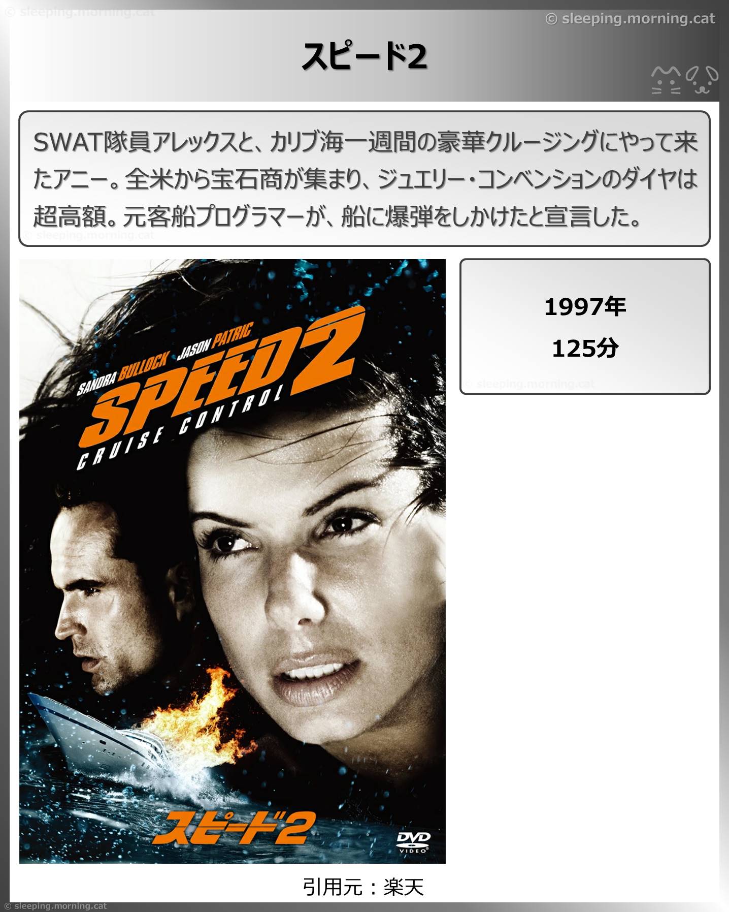 タイトル：スピード2