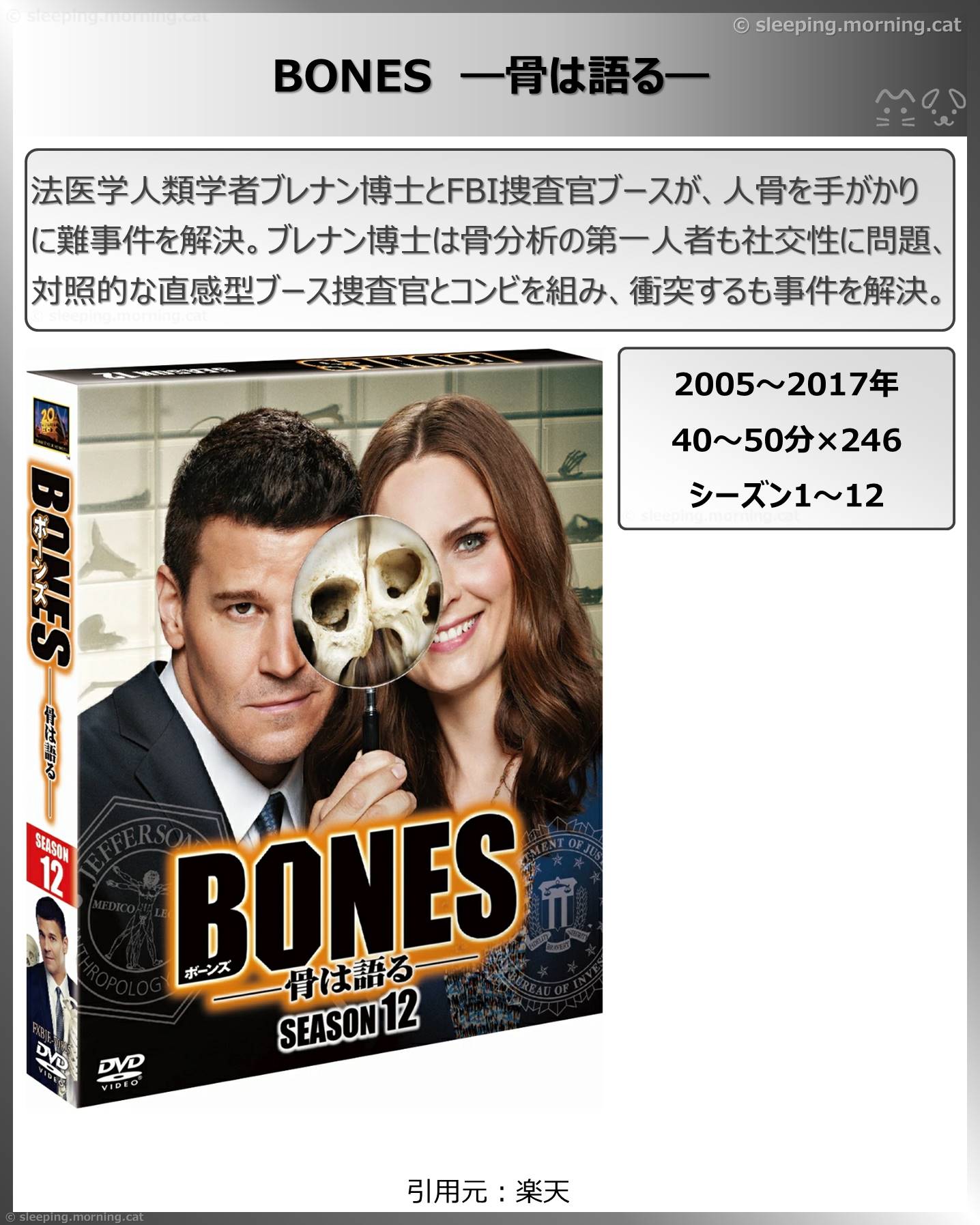 タイトル：BONES ―骨は語る―