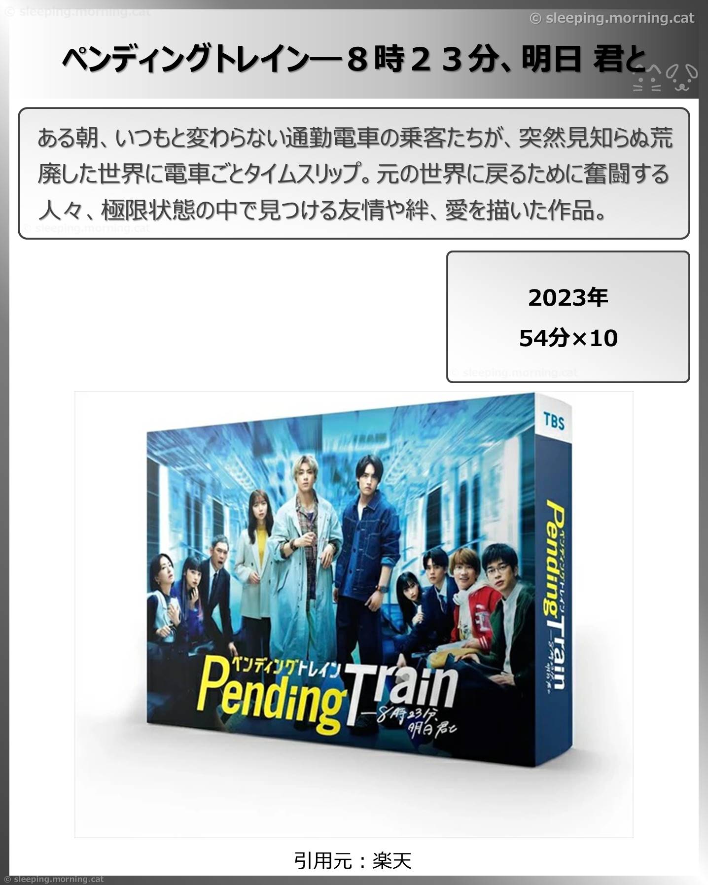 タイトル：ペンディングトレイン―８時２３分、明日君と