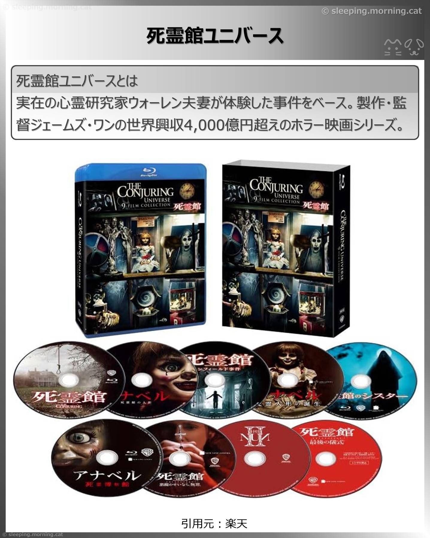 死霊館やアナベル人形見る順番：死霊館ユニバース