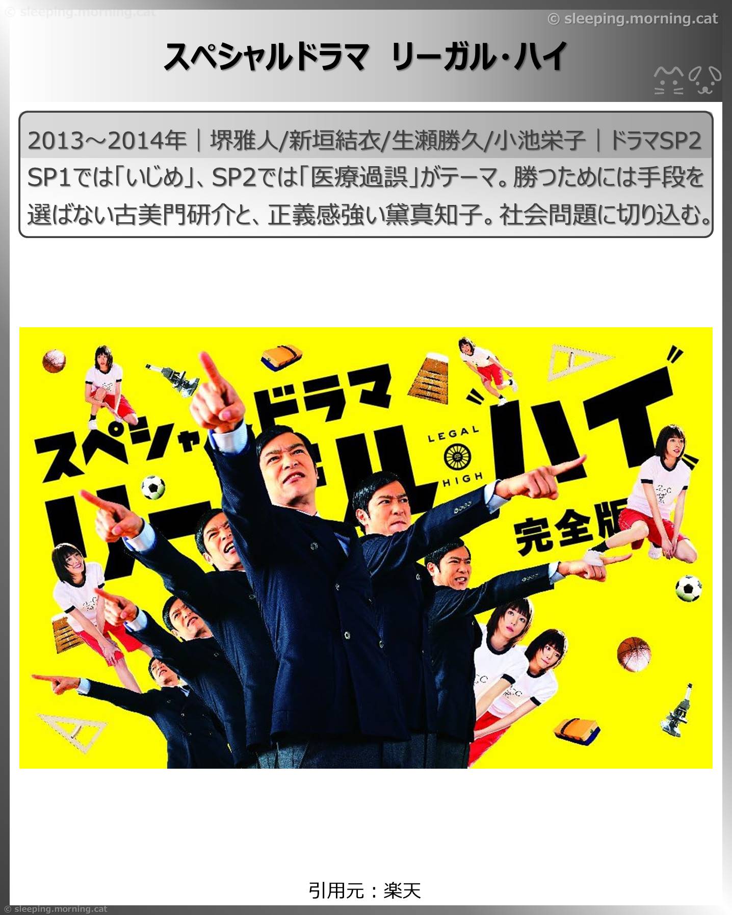 新垣結衣：スペシャルドラマリーガル・ハイ