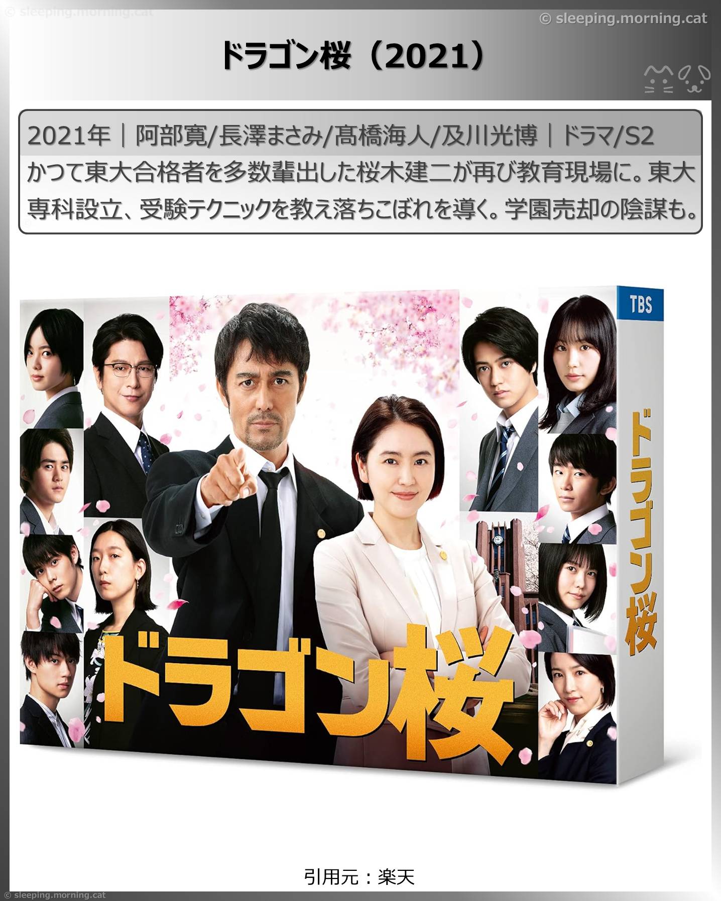 阿部寛：ドラゴン桜（2021）