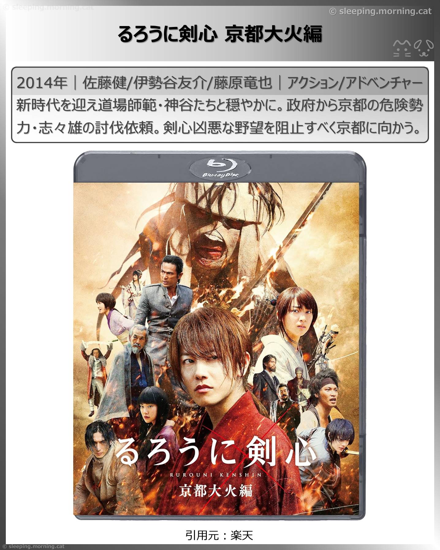 佐藤健：るろうに剣心京都大火編