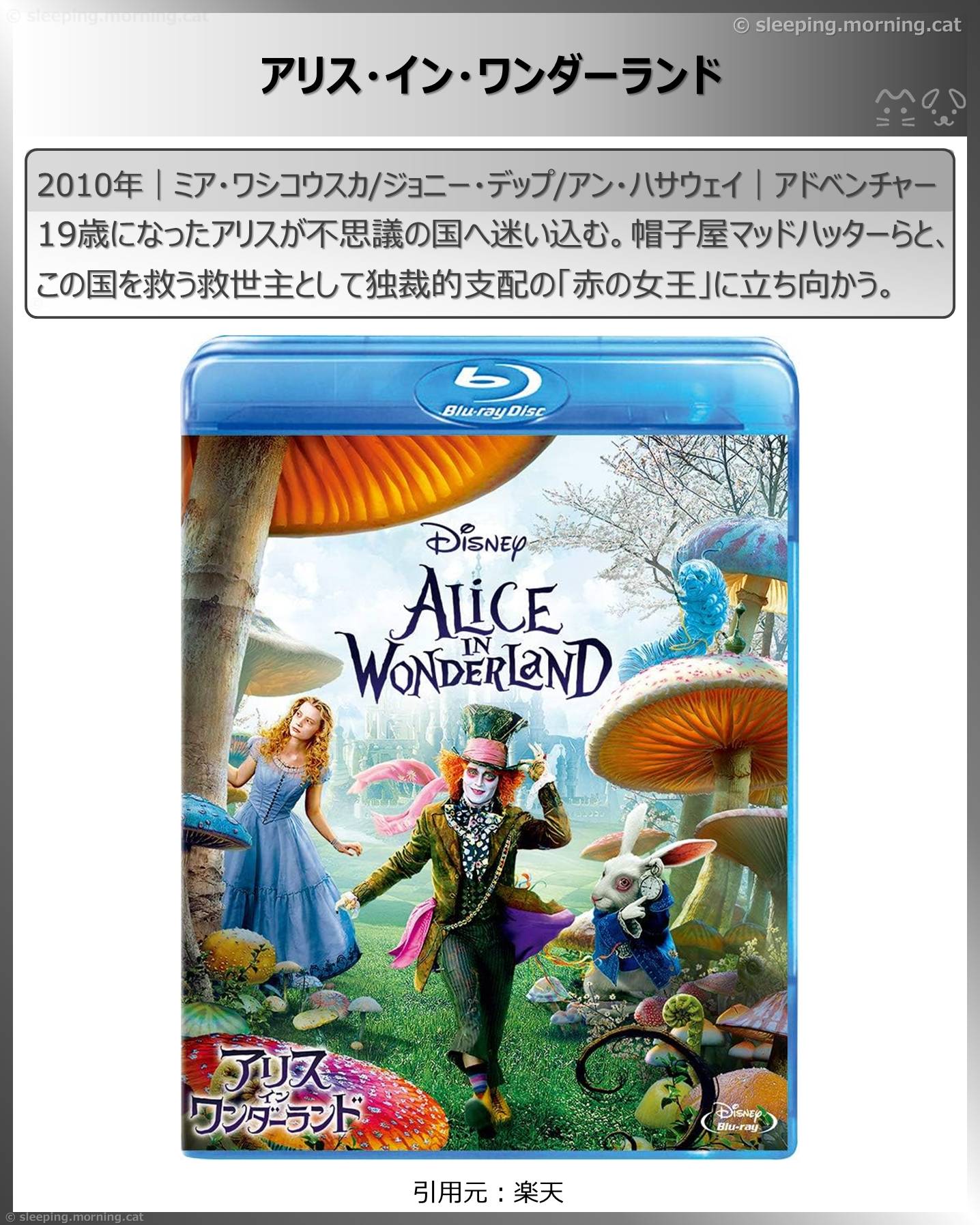 ジョニー・デップ：アリス・イン・ワンダーランド