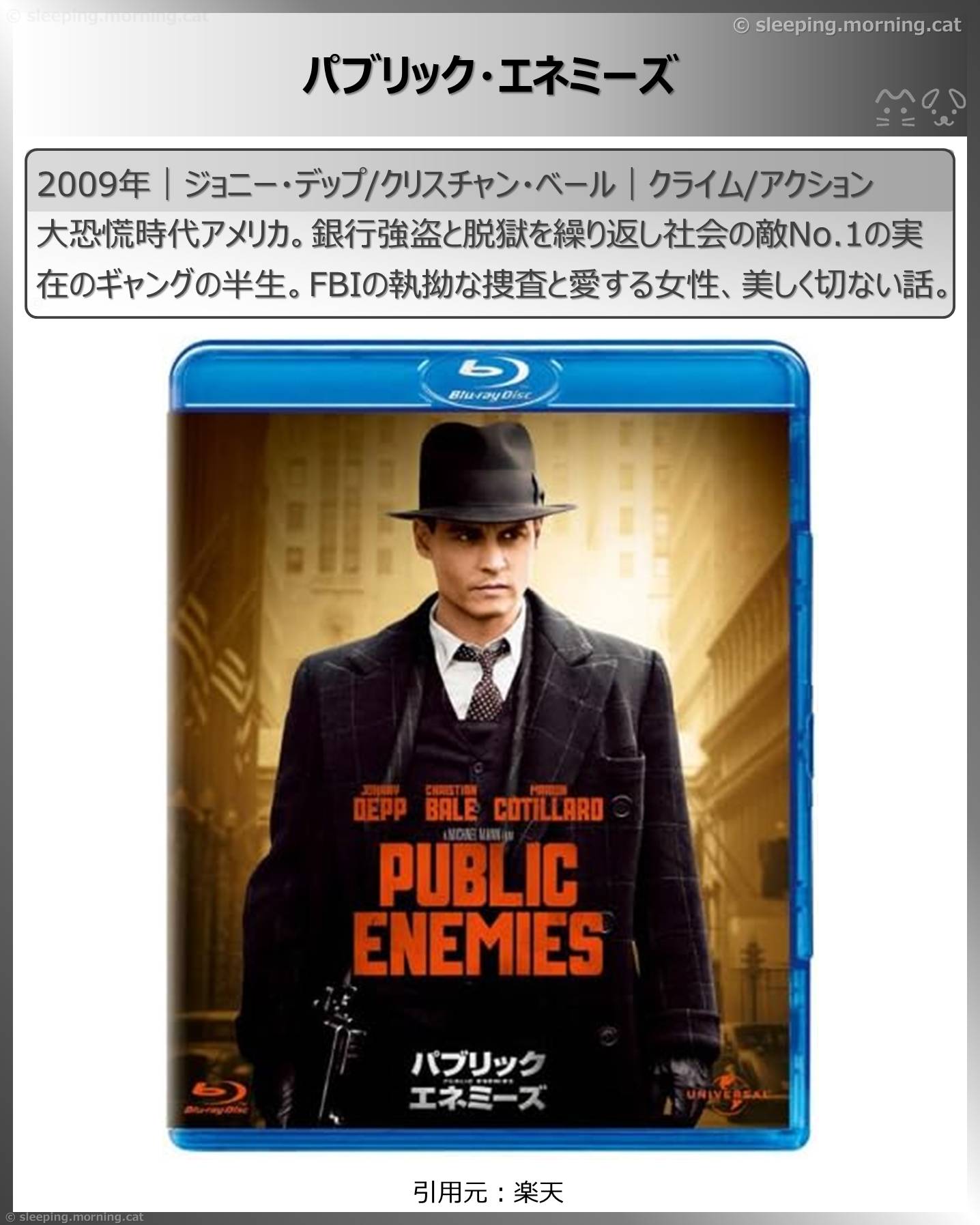 ジョニー・デップ：パブリック・エネミーズ