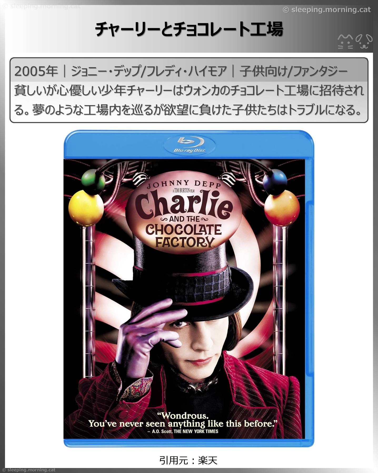 ジョニー・デップ：チャーリーとチョコレート工場