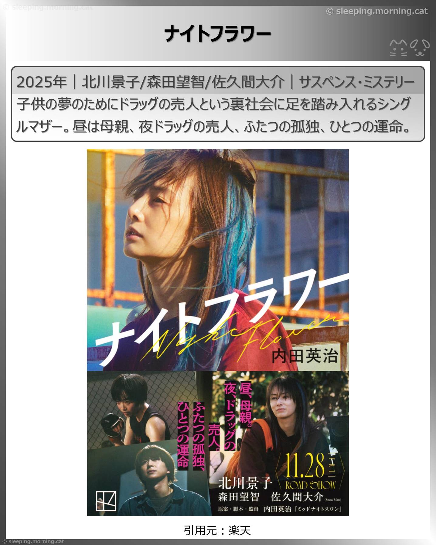 北川景子：ナイトフラワー