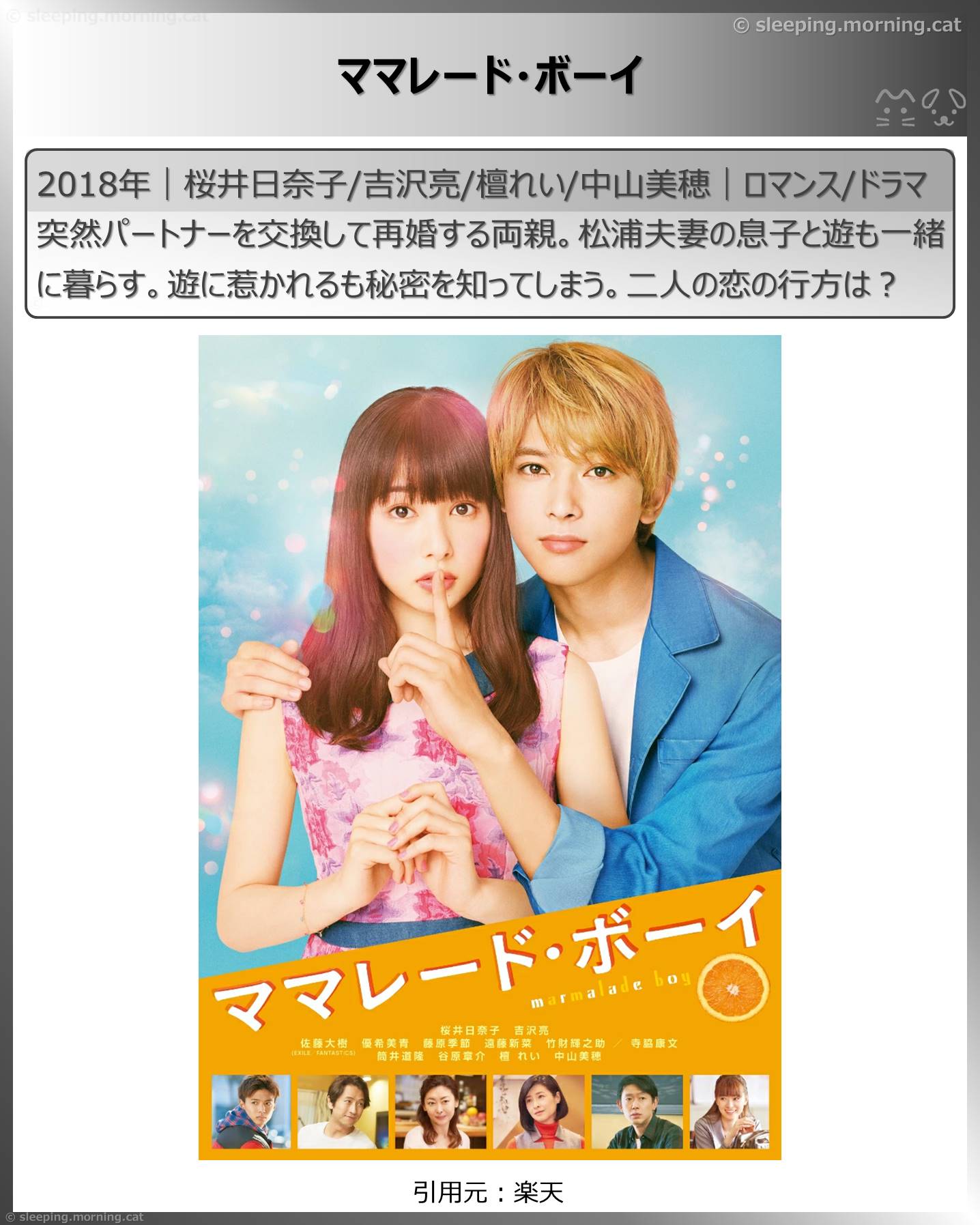 吉沢亮：ママレード・ボーイ