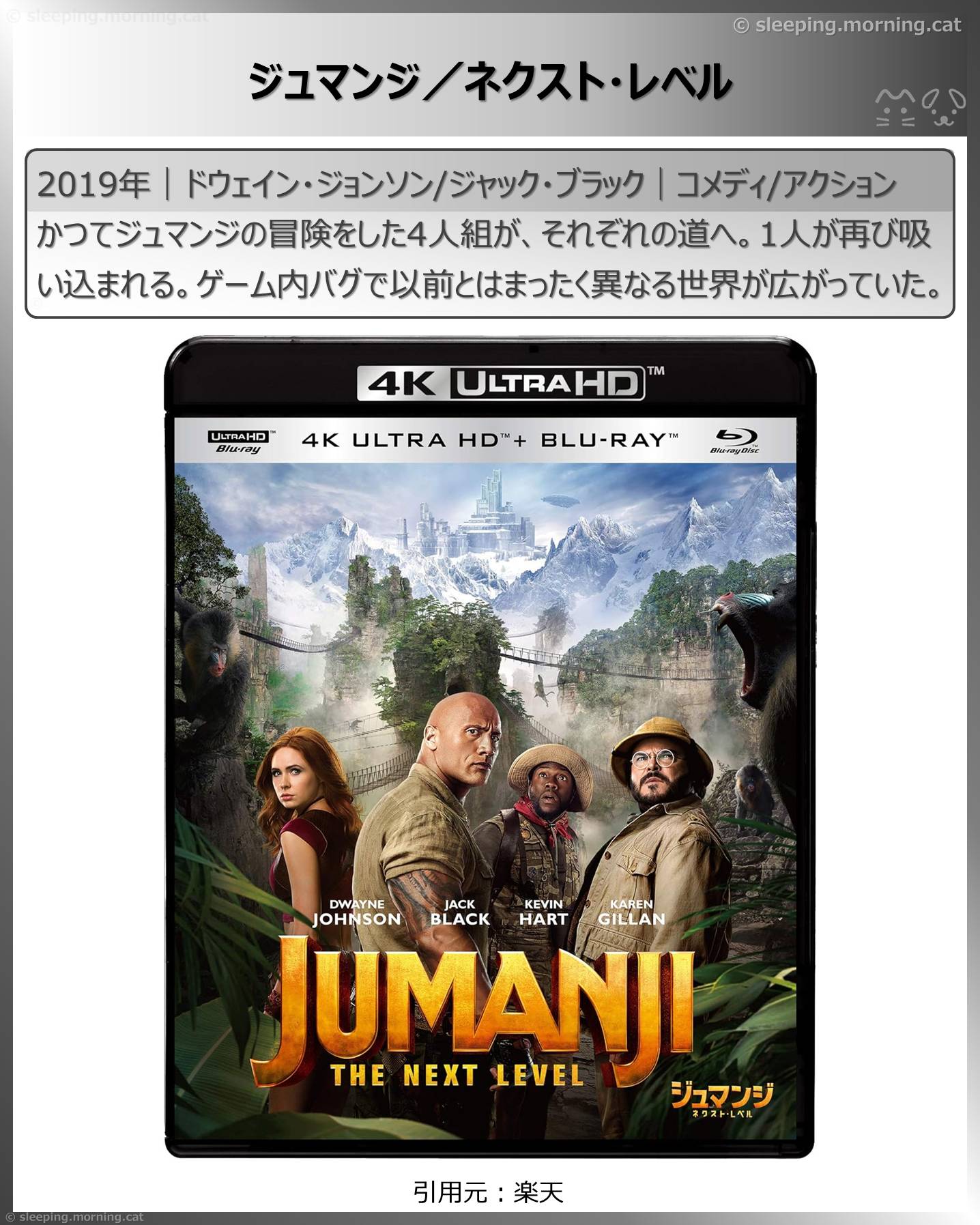 ジュマンジ／ネクスト・レベル