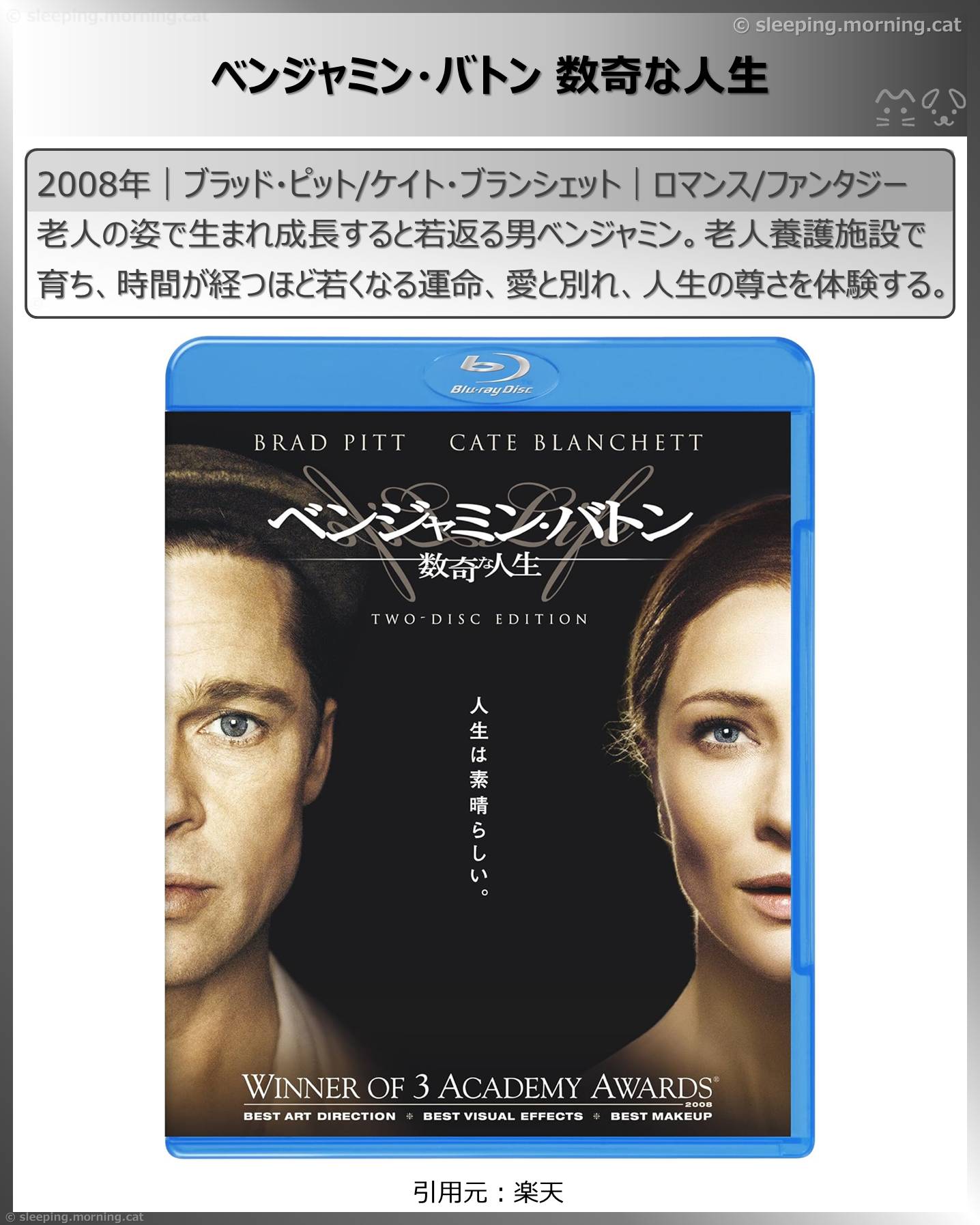 ブラッド・ピット：ベンジャミン・バトン数奇な人生