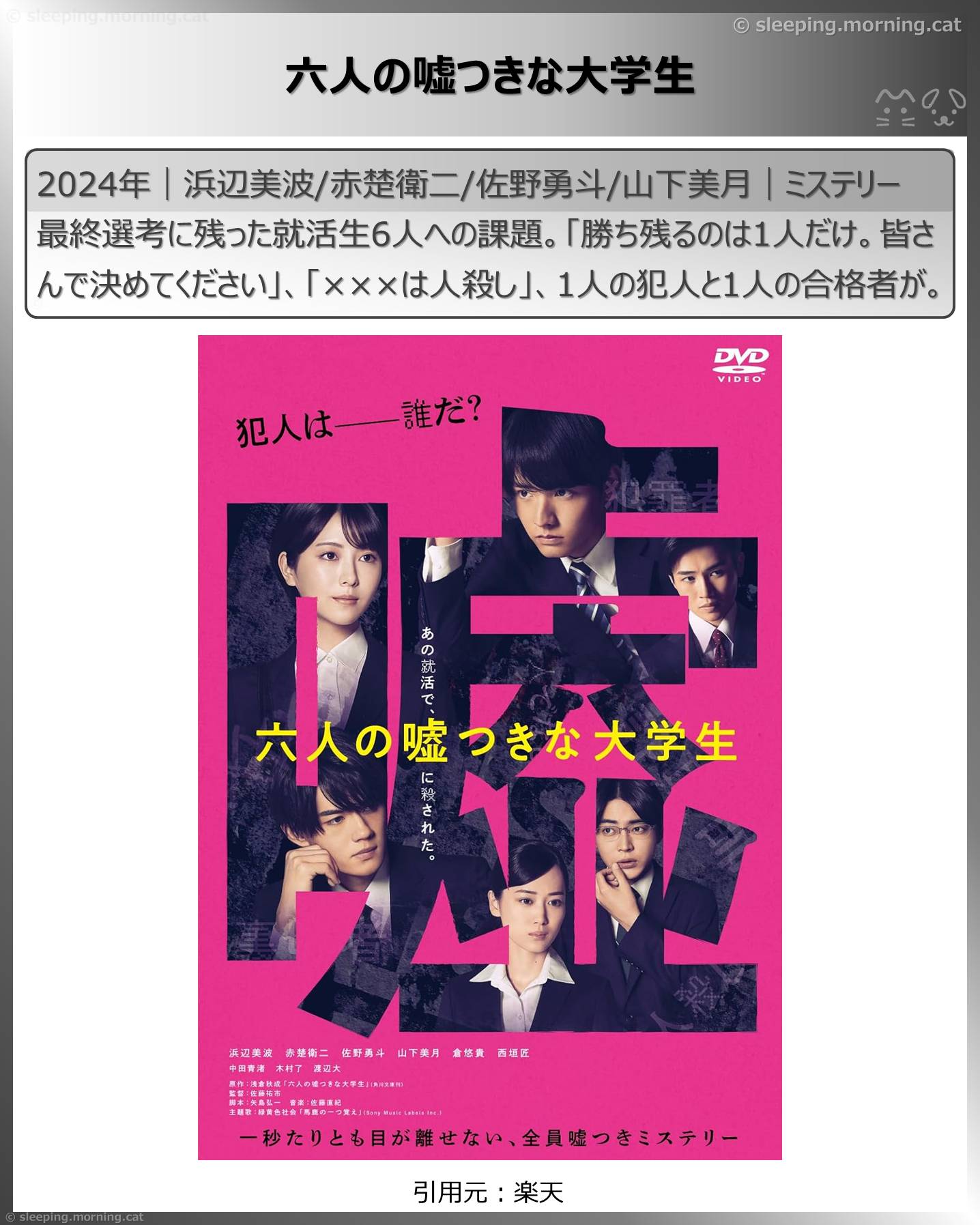 浜辺美波：六人の嘘つきな大学生