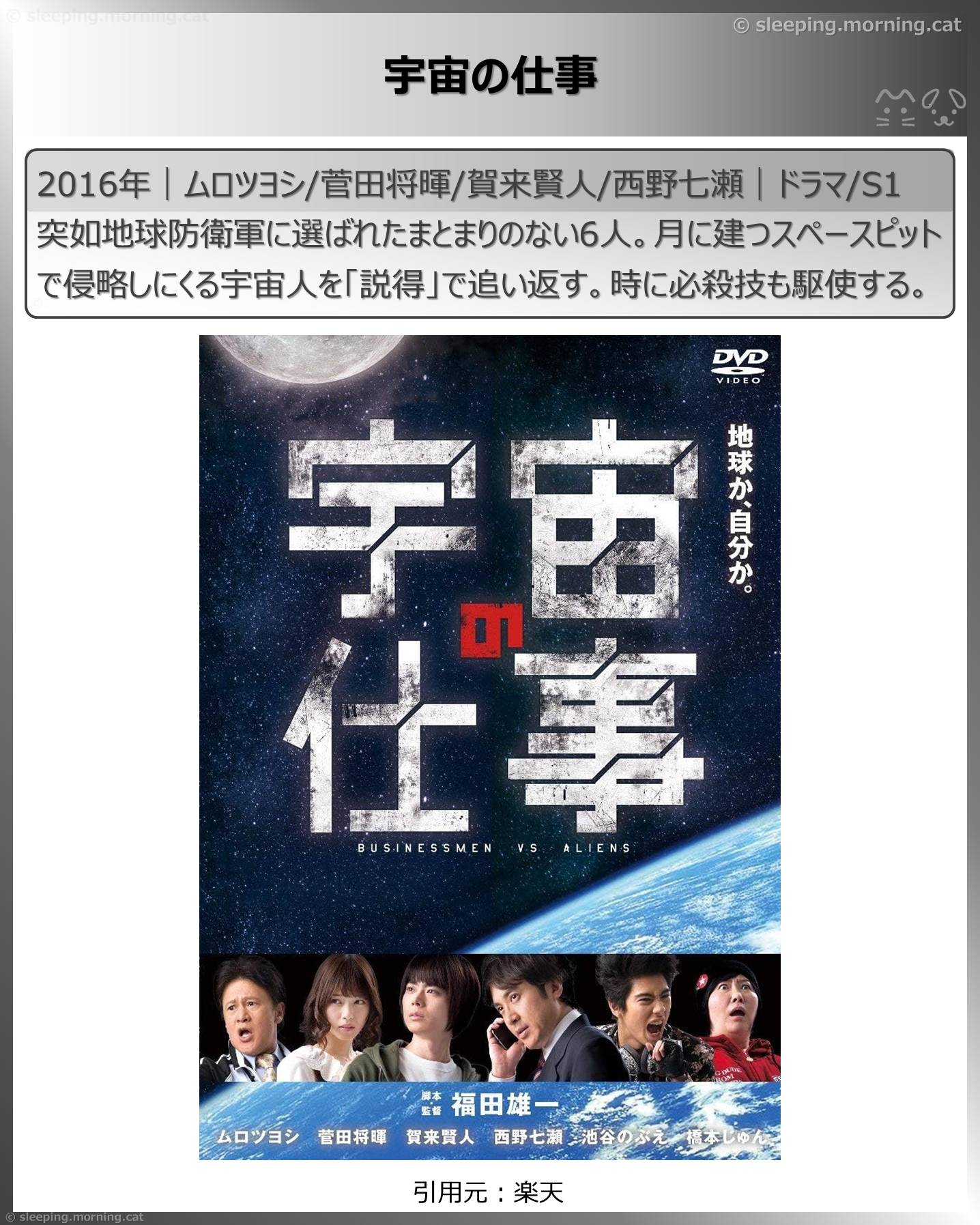 賀来賢人：宇宙の仕事