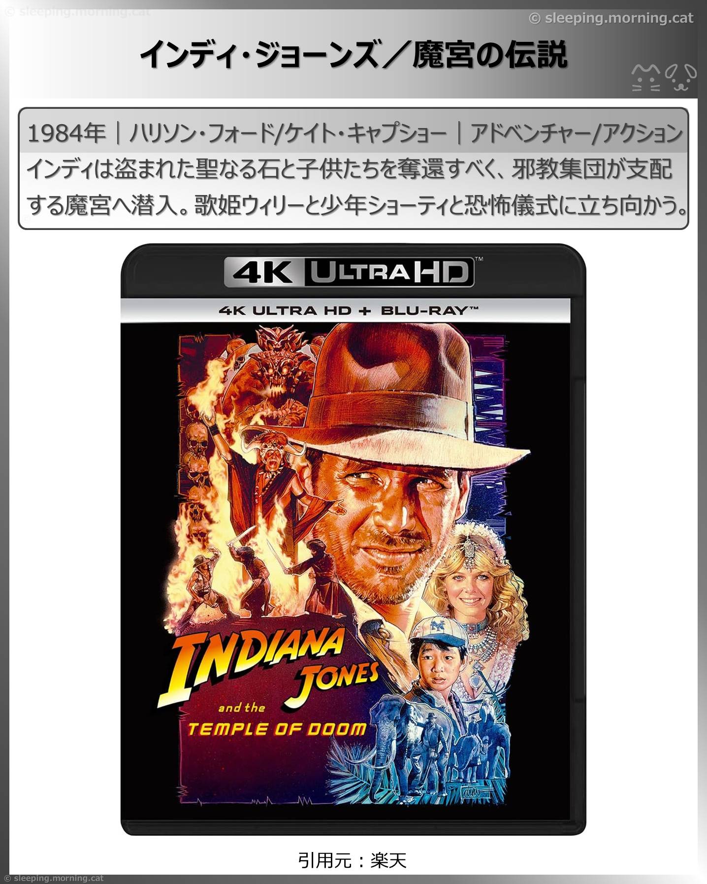 インディ・ジョーンズ／魔宮の伝説