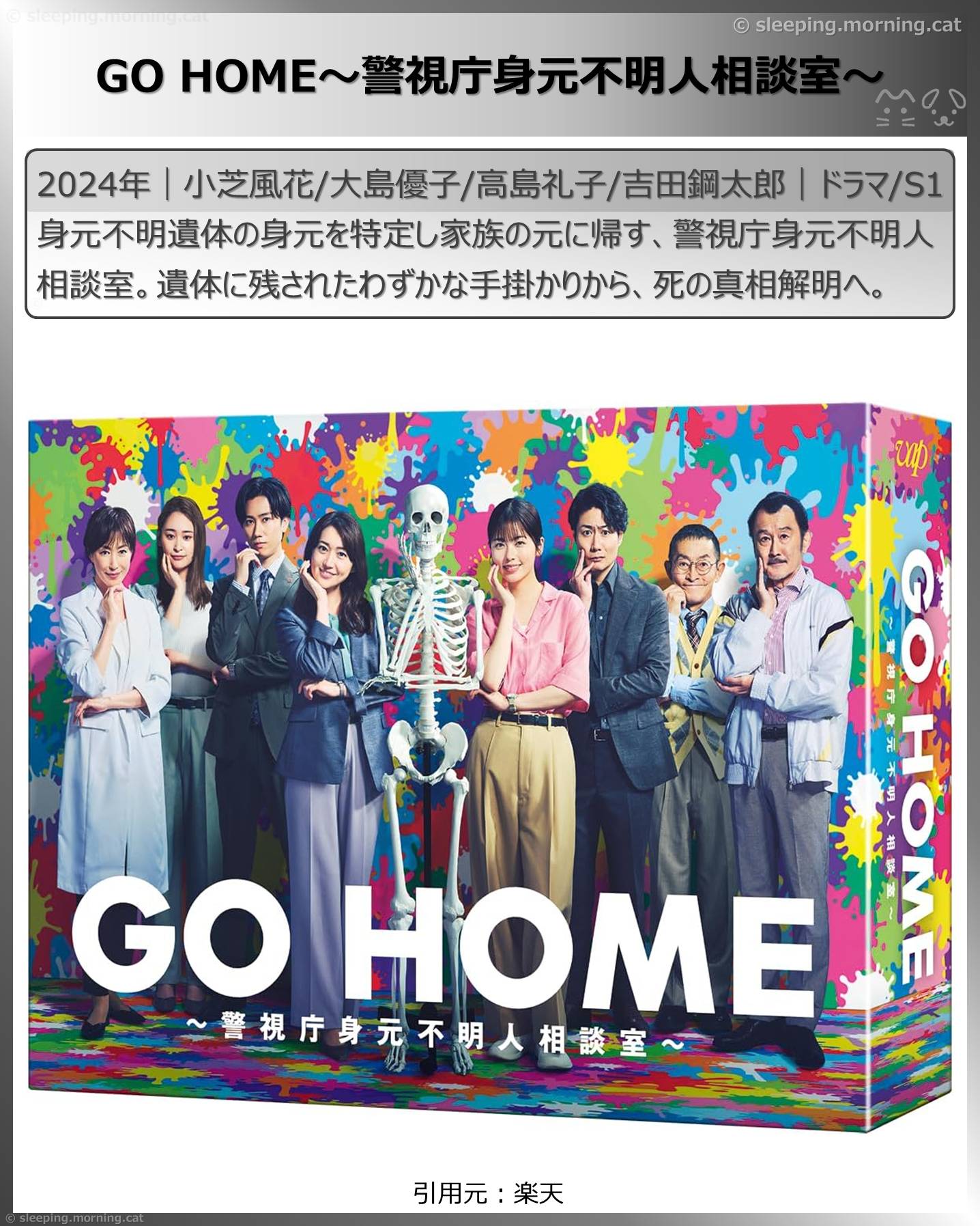 小芝風花：GO HOME～警視庁身元不明人相談室～