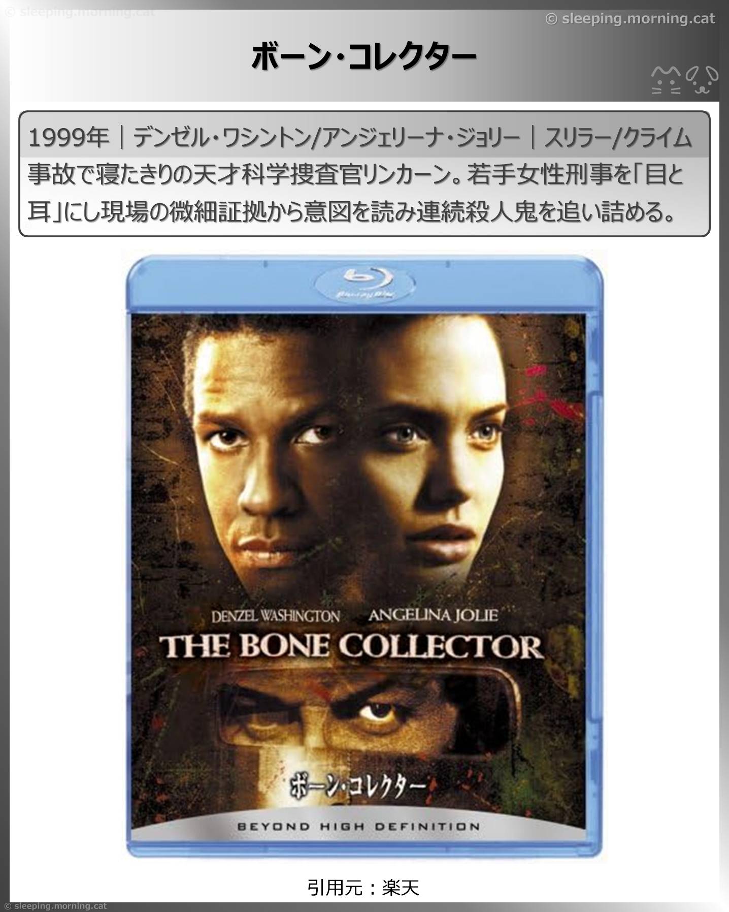 アンジェリーナ・ジョリー：ボーン・コレクター