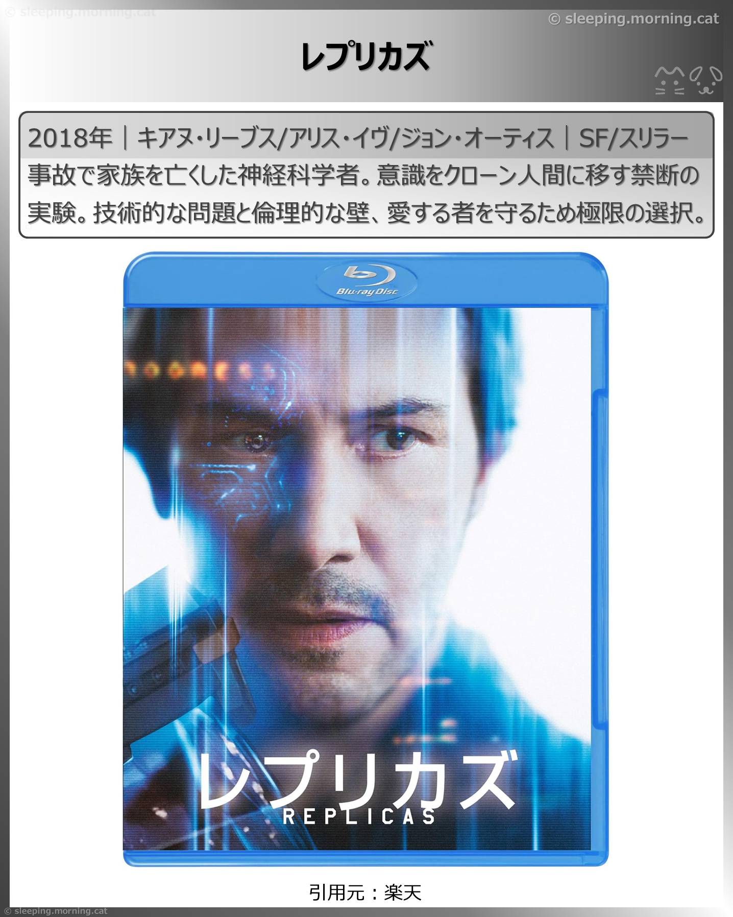 キアヌ・リーブス：レプリカズ