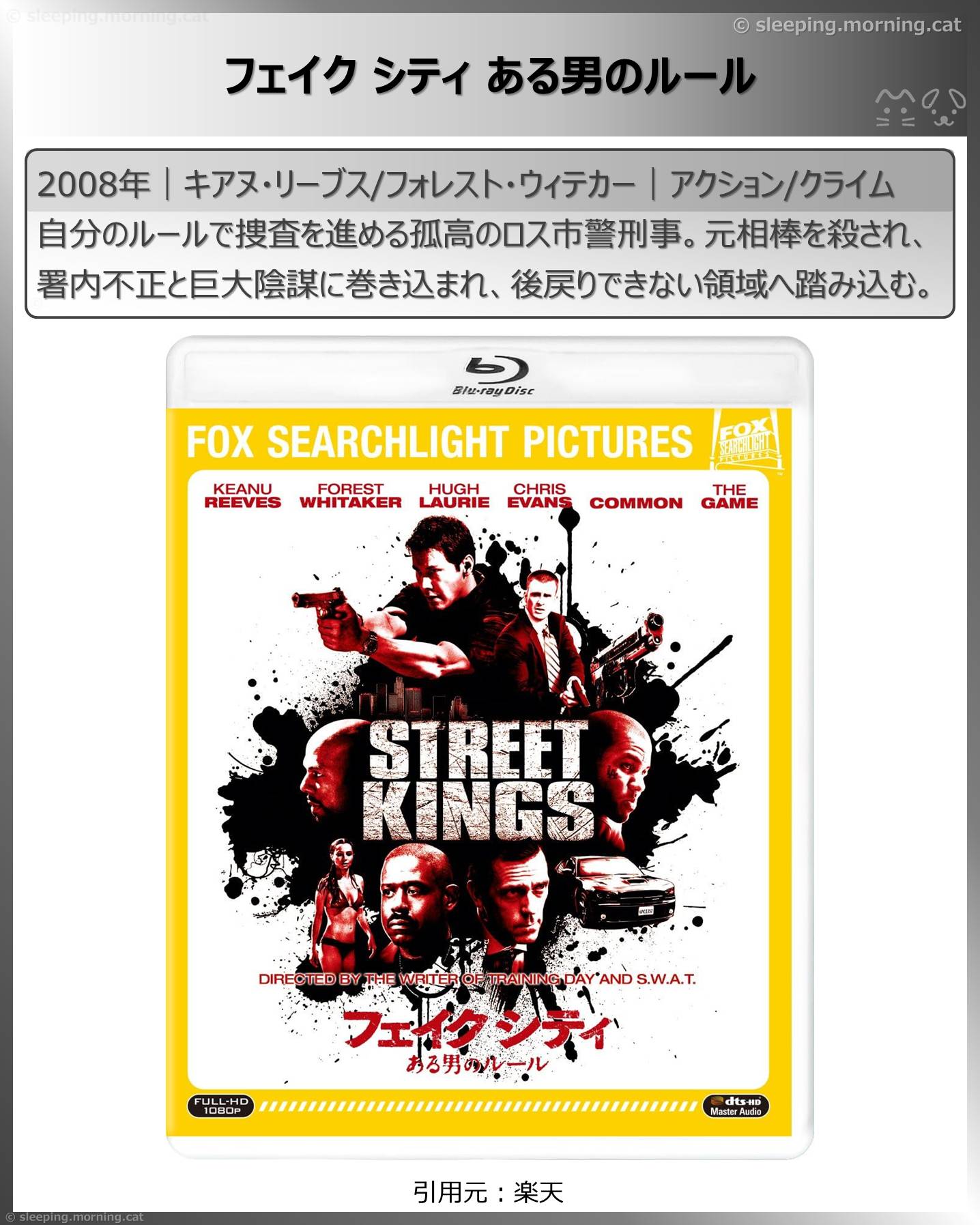 キアヌ・リーブス：フェイクシティある男のルール