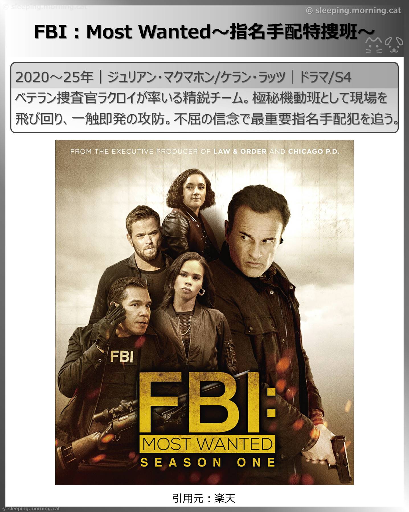 観て良かった海外ドラマ：FBI：Most Wanted～指名手配特捜班～