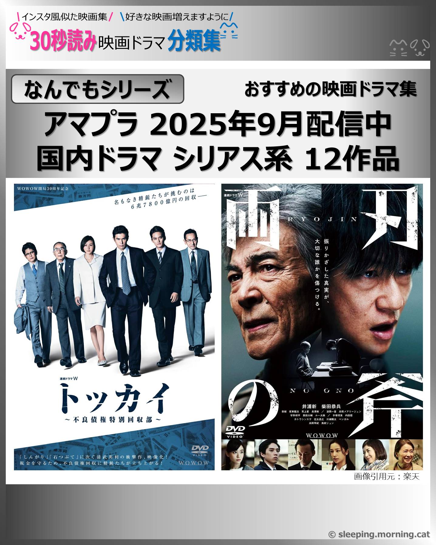 タイトル：アマプラ 国内ドラマシリアス系：映画ドラマの紹介、代表作の映画ドラマおすすめ教えて