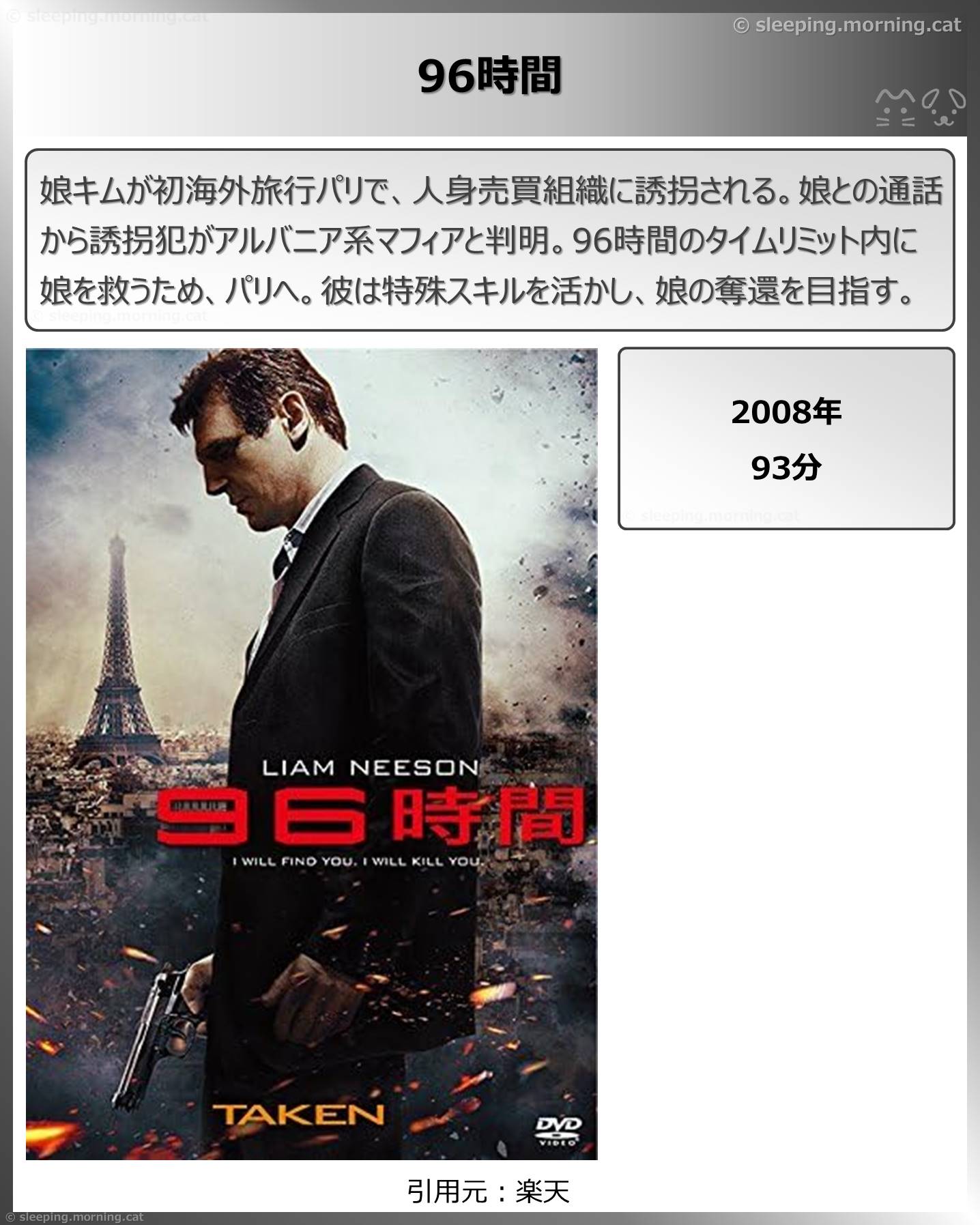 タイトル：96時間