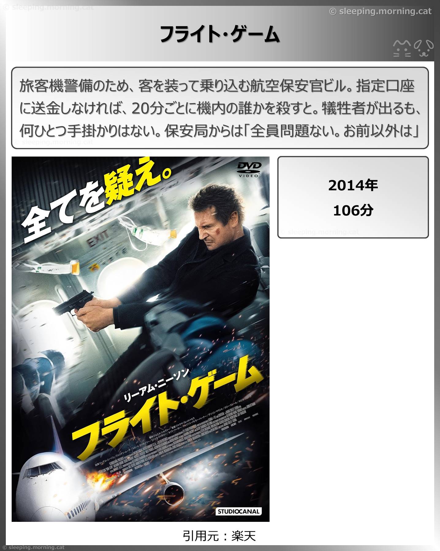 タイトル：フライト・ゲーム