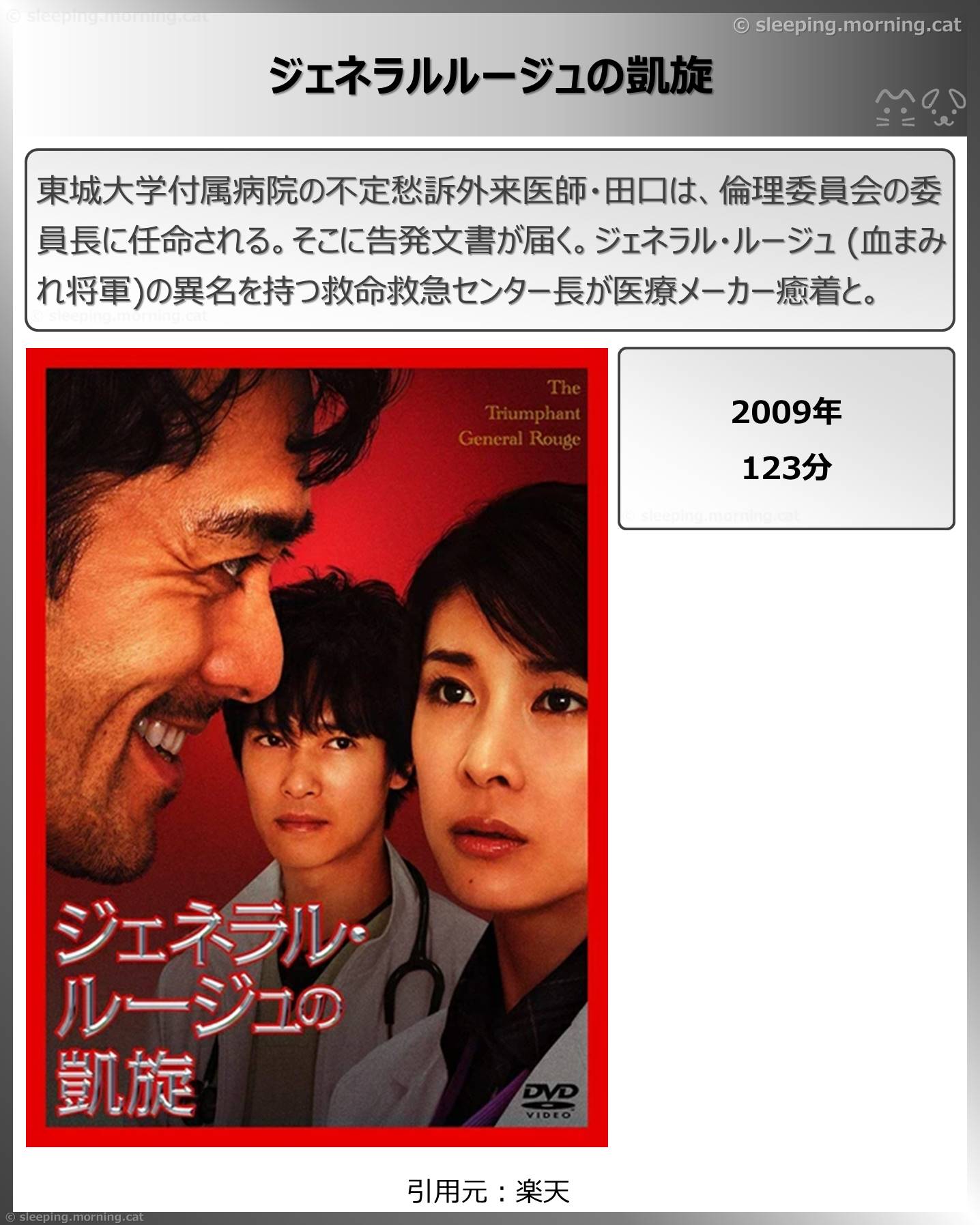 タイトル：ジェネラルルージュの凱旋
