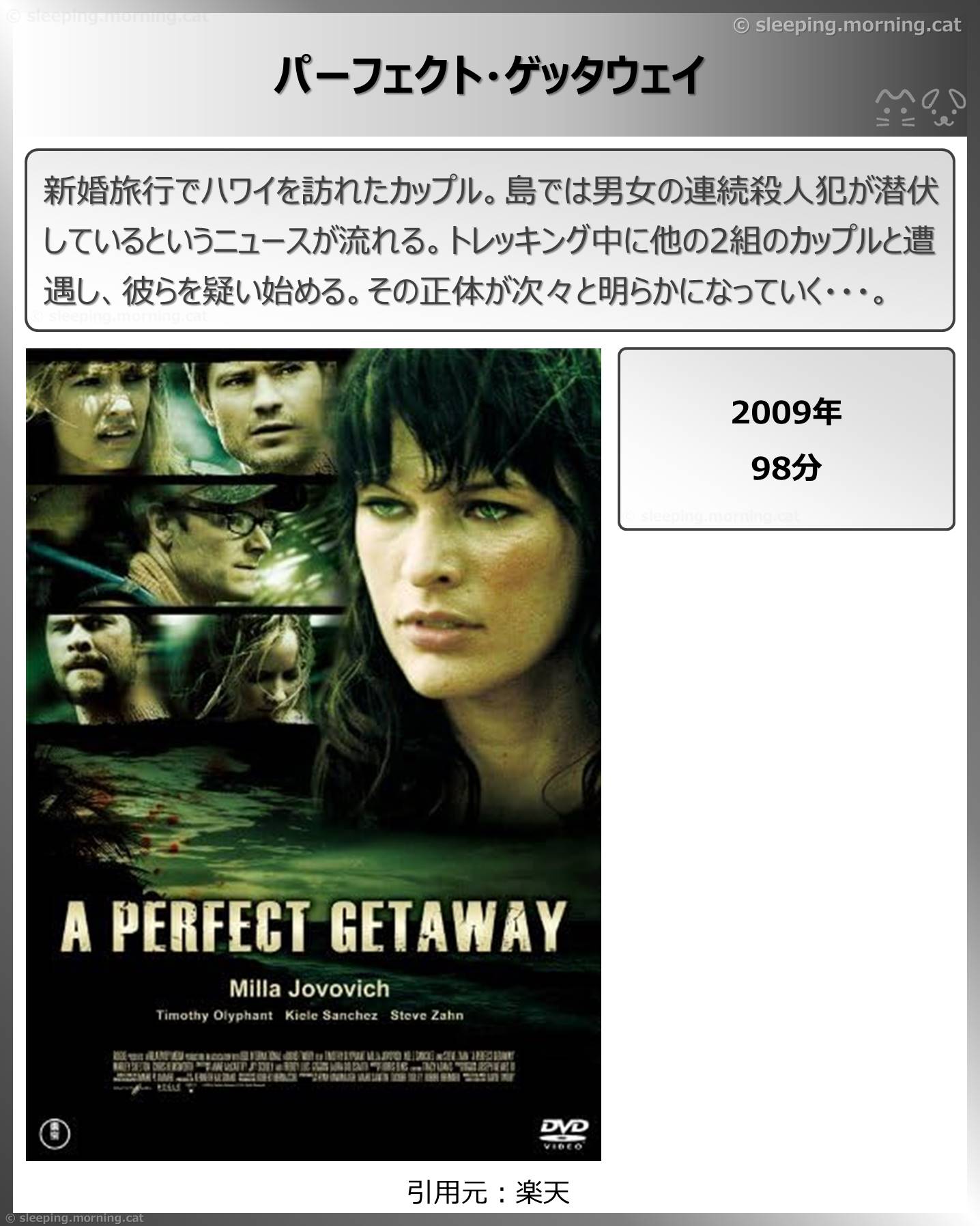 タイトル：パーフェクト・ゲッタウェイ