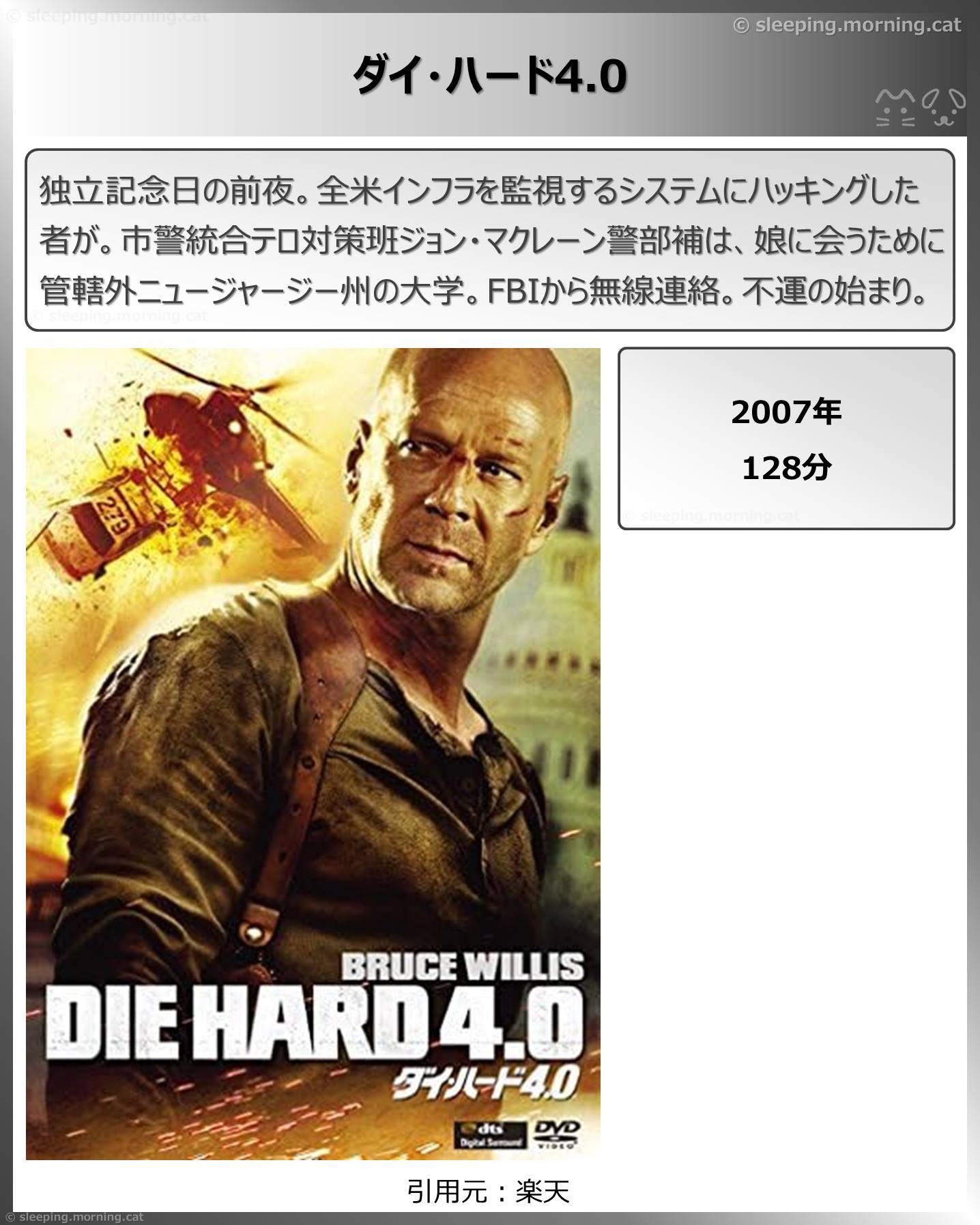 タイトル：ダイ・ハード4.0